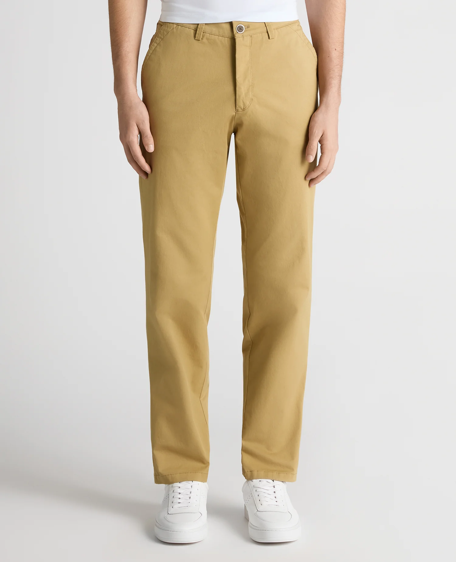 Camel Straight Leg Cotton Stretch Chino - Image 5