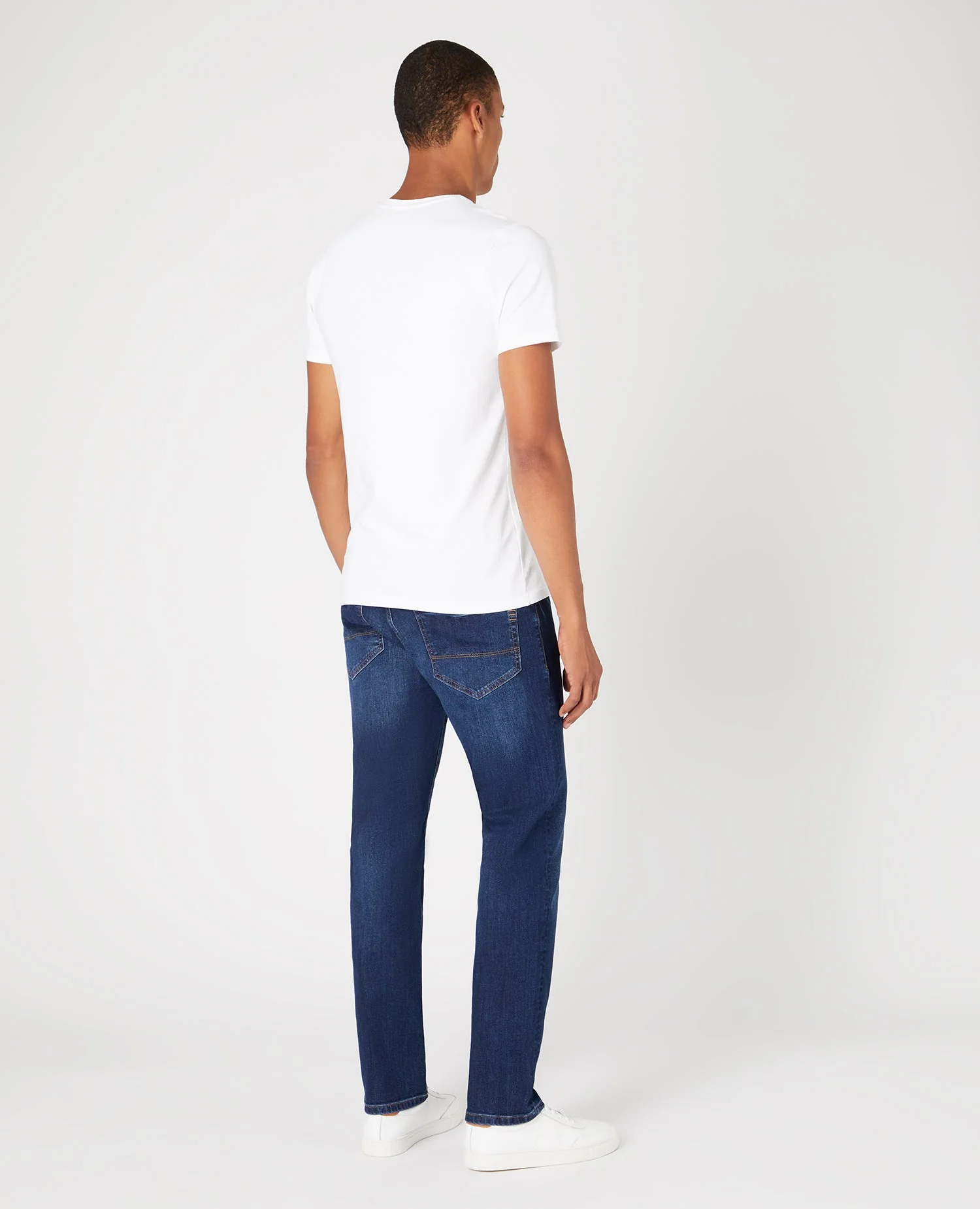 Straight Leg Cotton-Stretch Jeans - Image 3