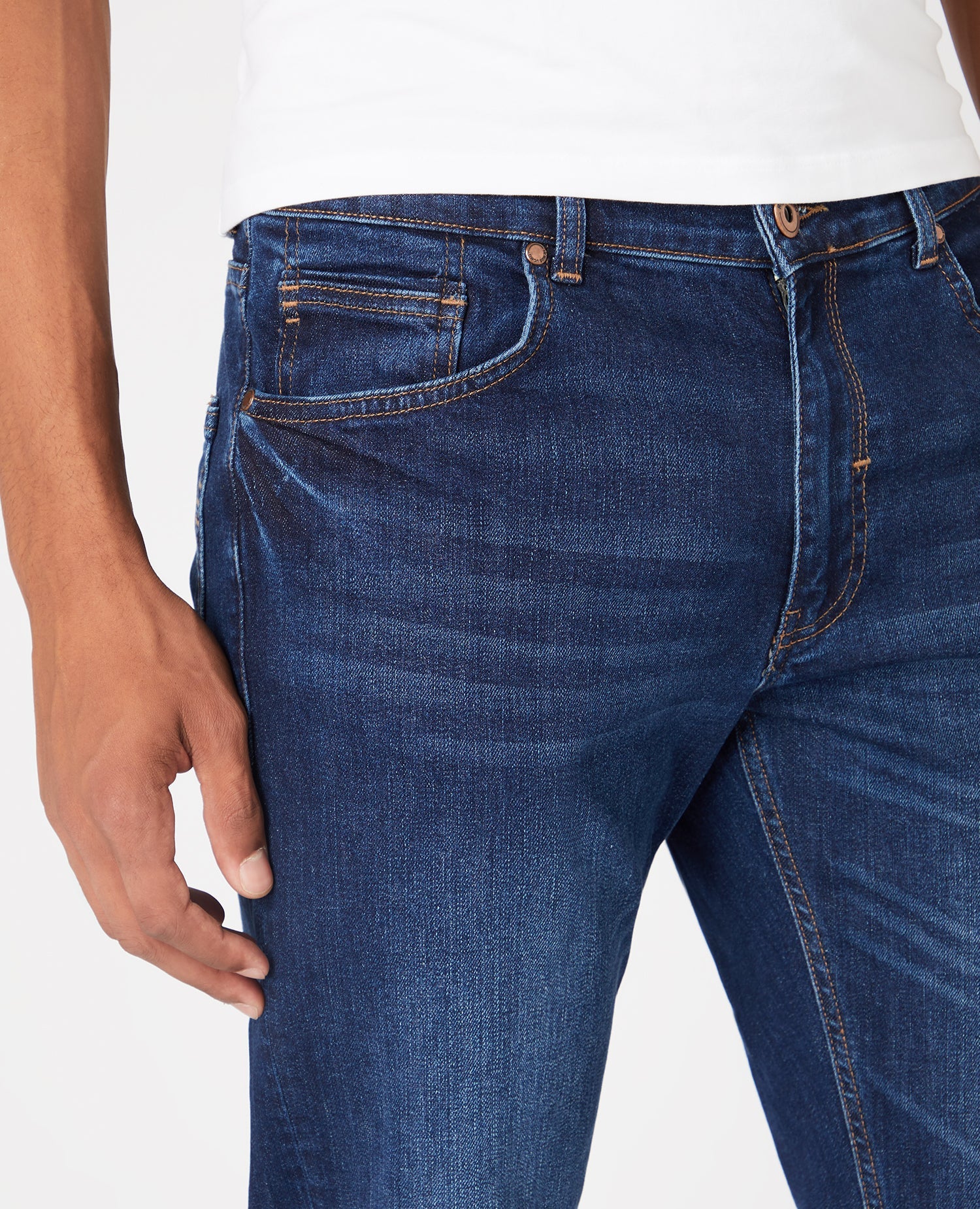 Straight Leg Cotton-Stretch Jeans - Image 4