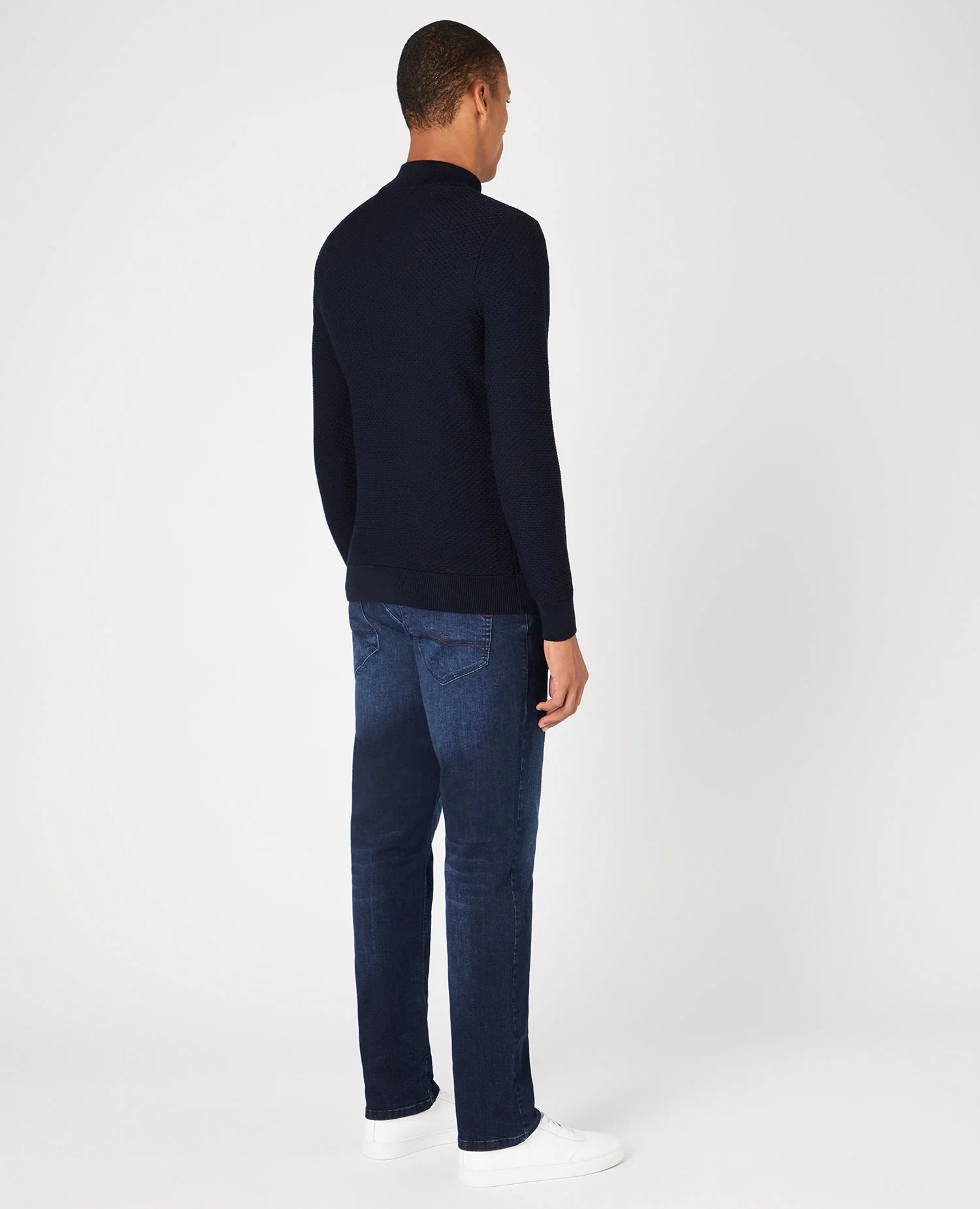 Straight Leg Cotton Stretch Jeans - Image 3