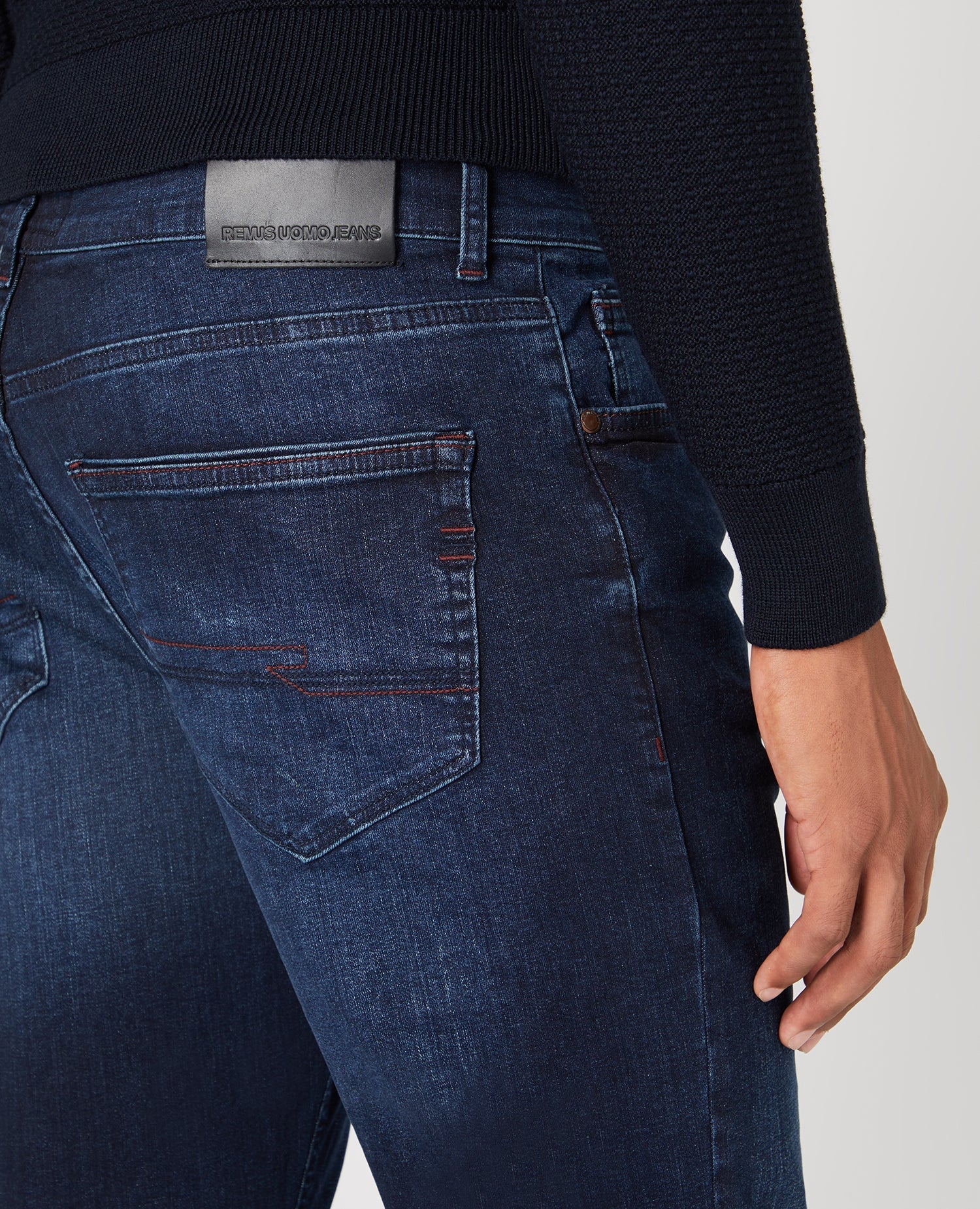 Straight Leg Cotton Stretch Jeans - Image 5