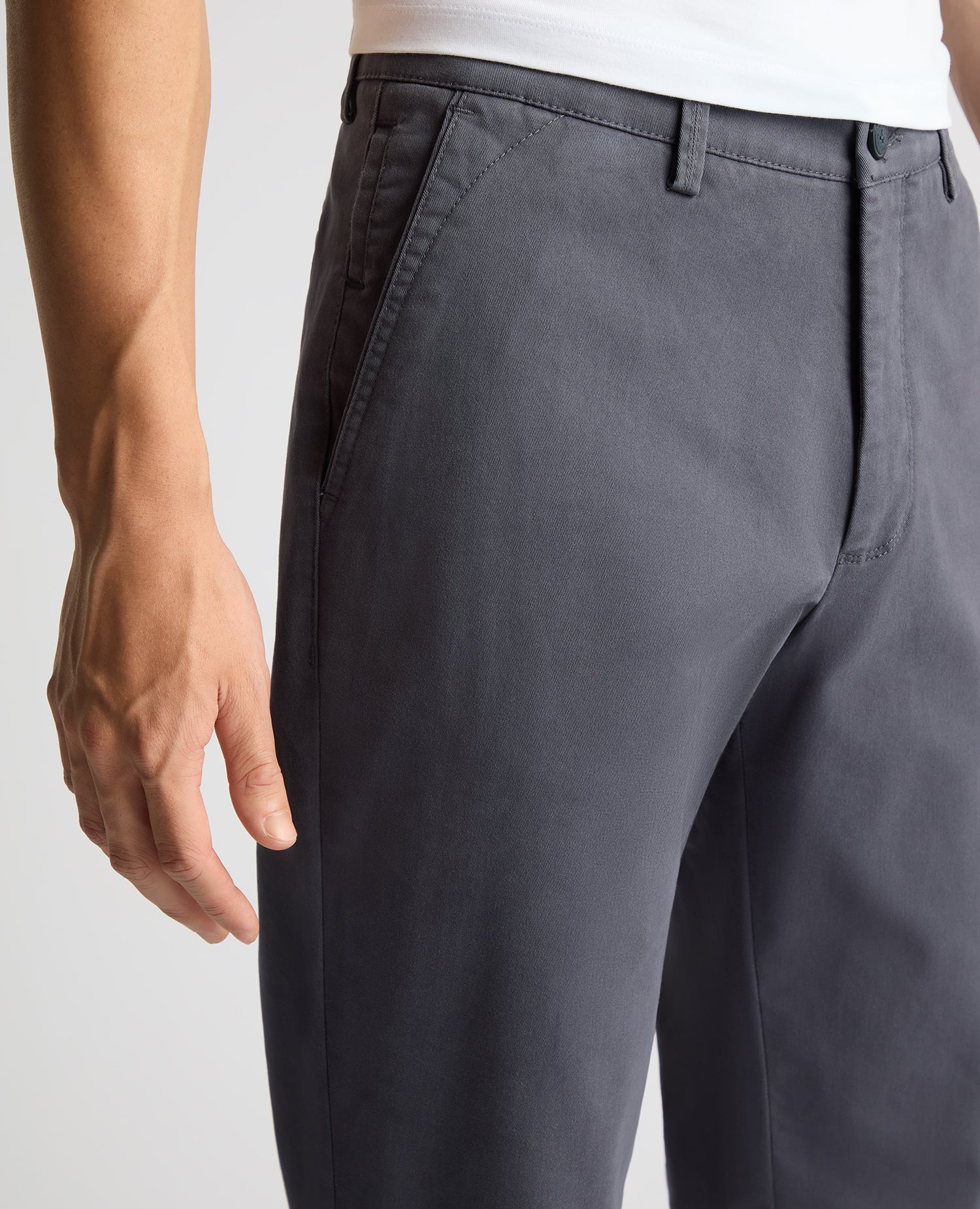 Straight Leg Cotton-Stretch Washed Chino - Image 5
