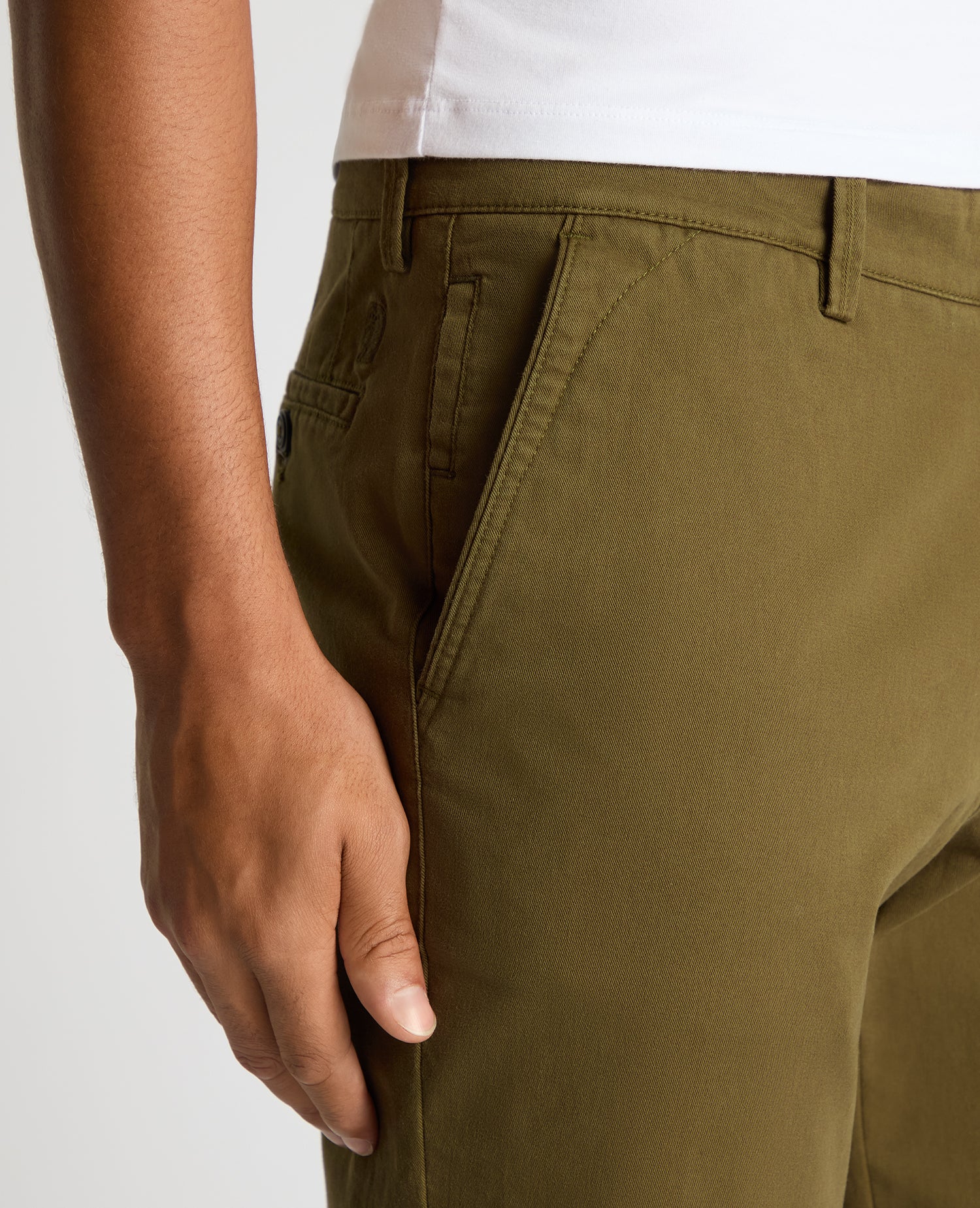 Straight Leg Cotton-Stretch Washed Chino - Image 4