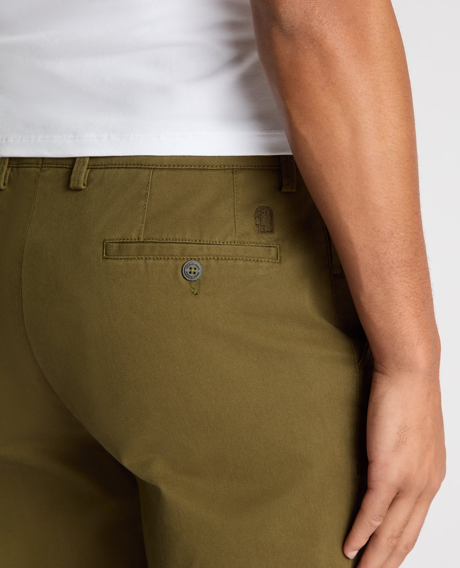Straight Leg Cotton-Stretch Washed Chino - Image 5