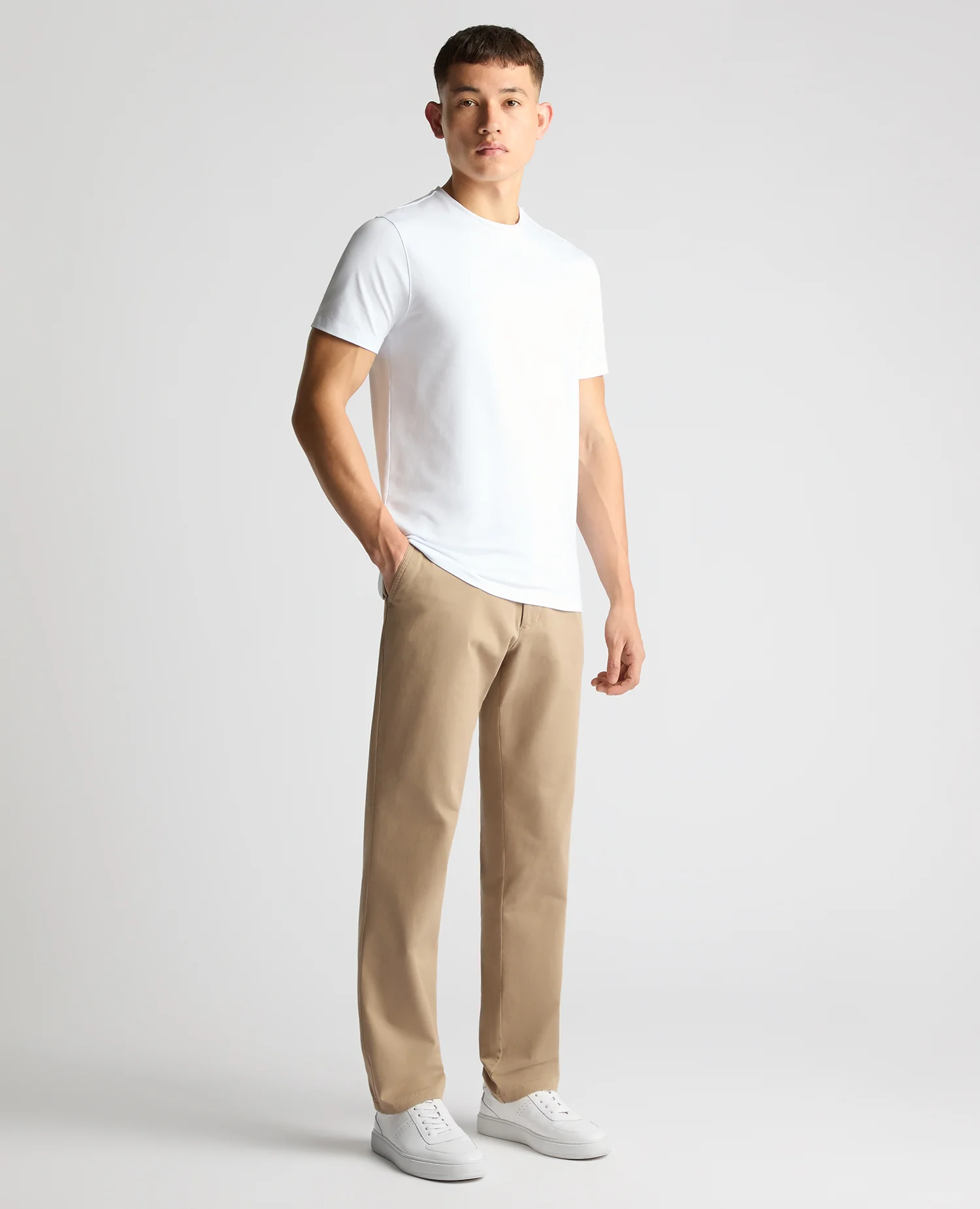 Straight Leg Cotton-Stretch Washed Chino - Image 2