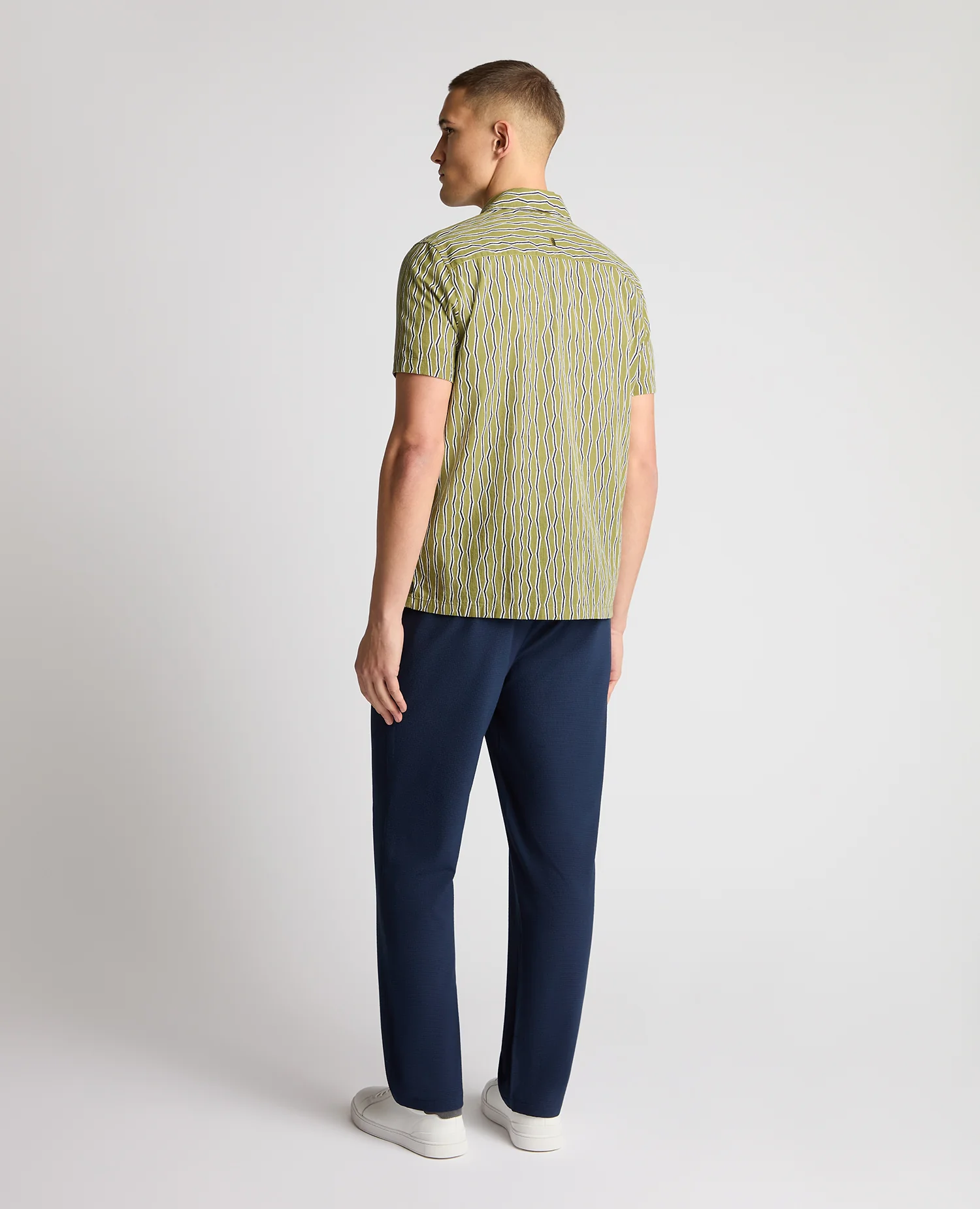 Straight leg polyviscose stretch trouser - Image 3