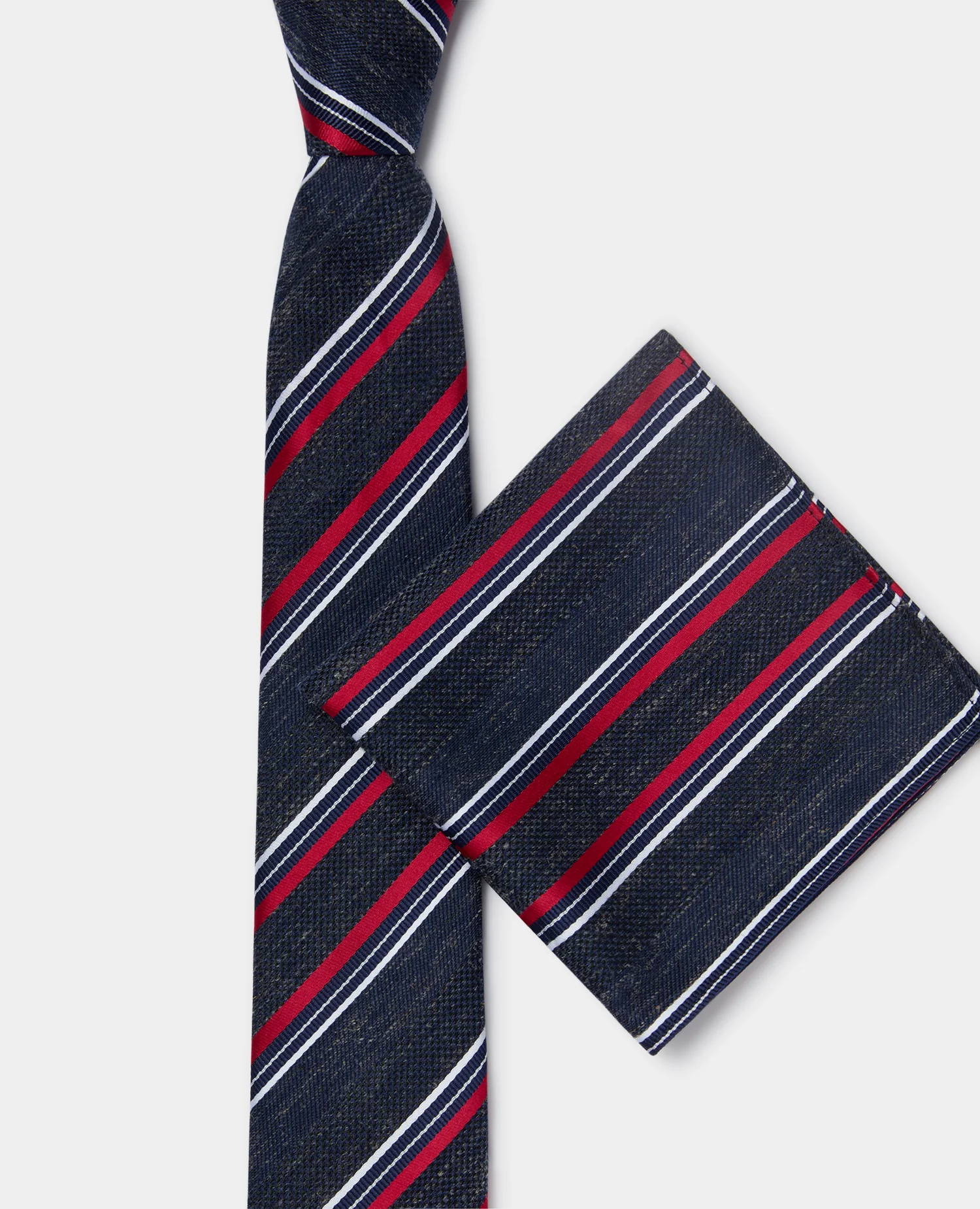 Stripe Design Tie - Image 3