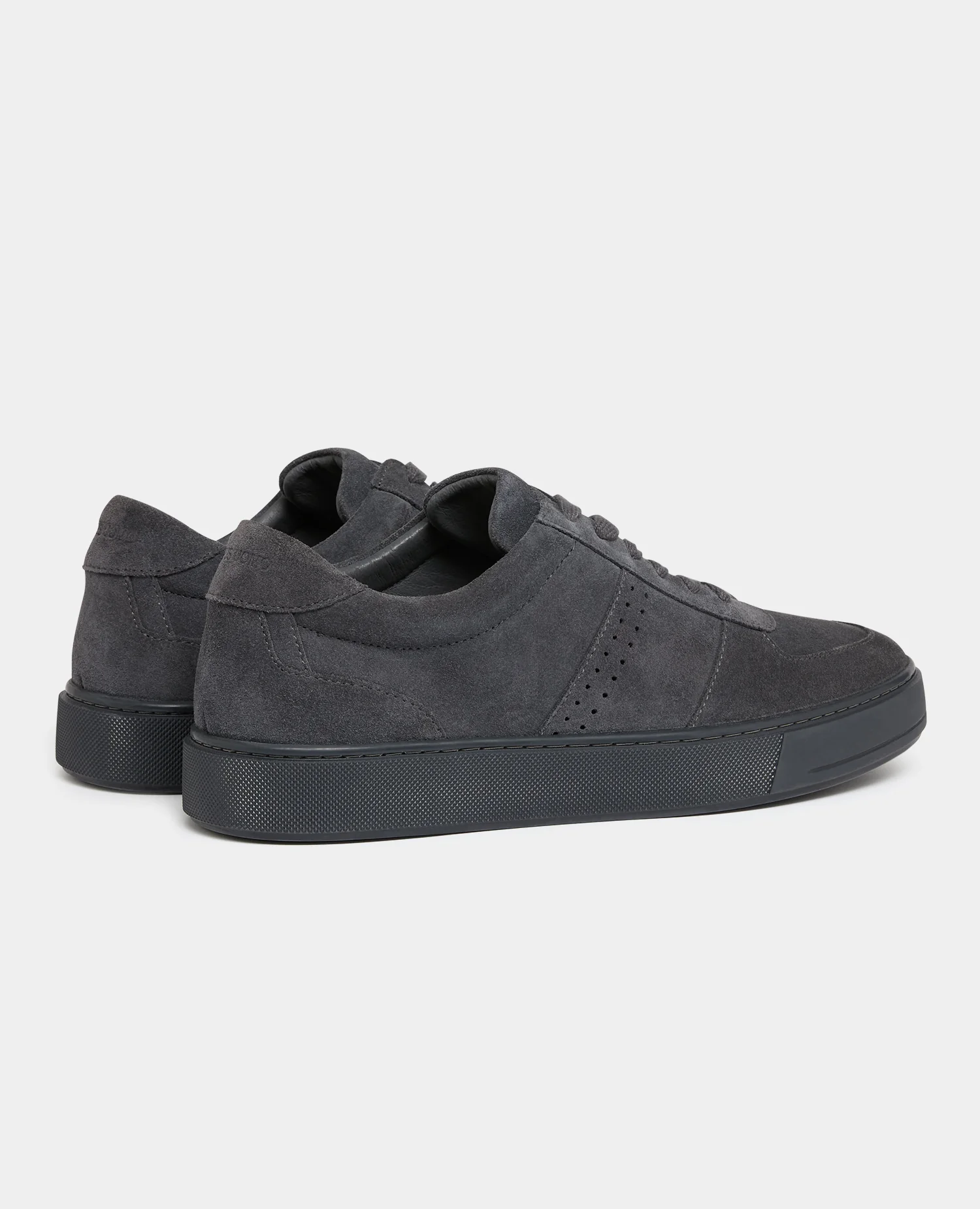 Charcoal Grey Suede Trainer - Image 3