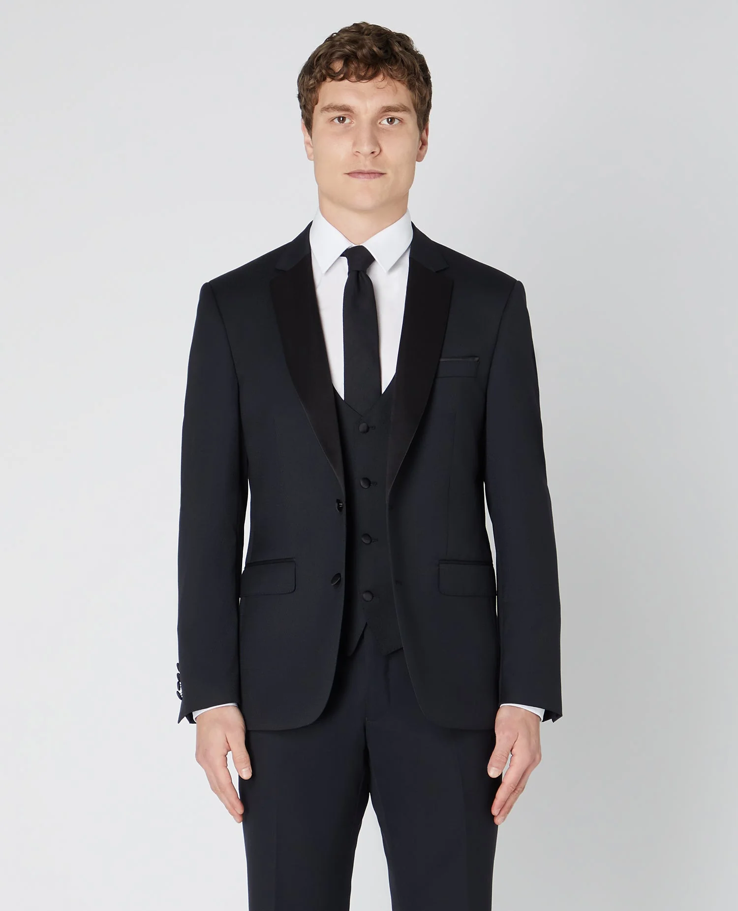 Tapered Wool-Rich Mix and Match Suit Jacket