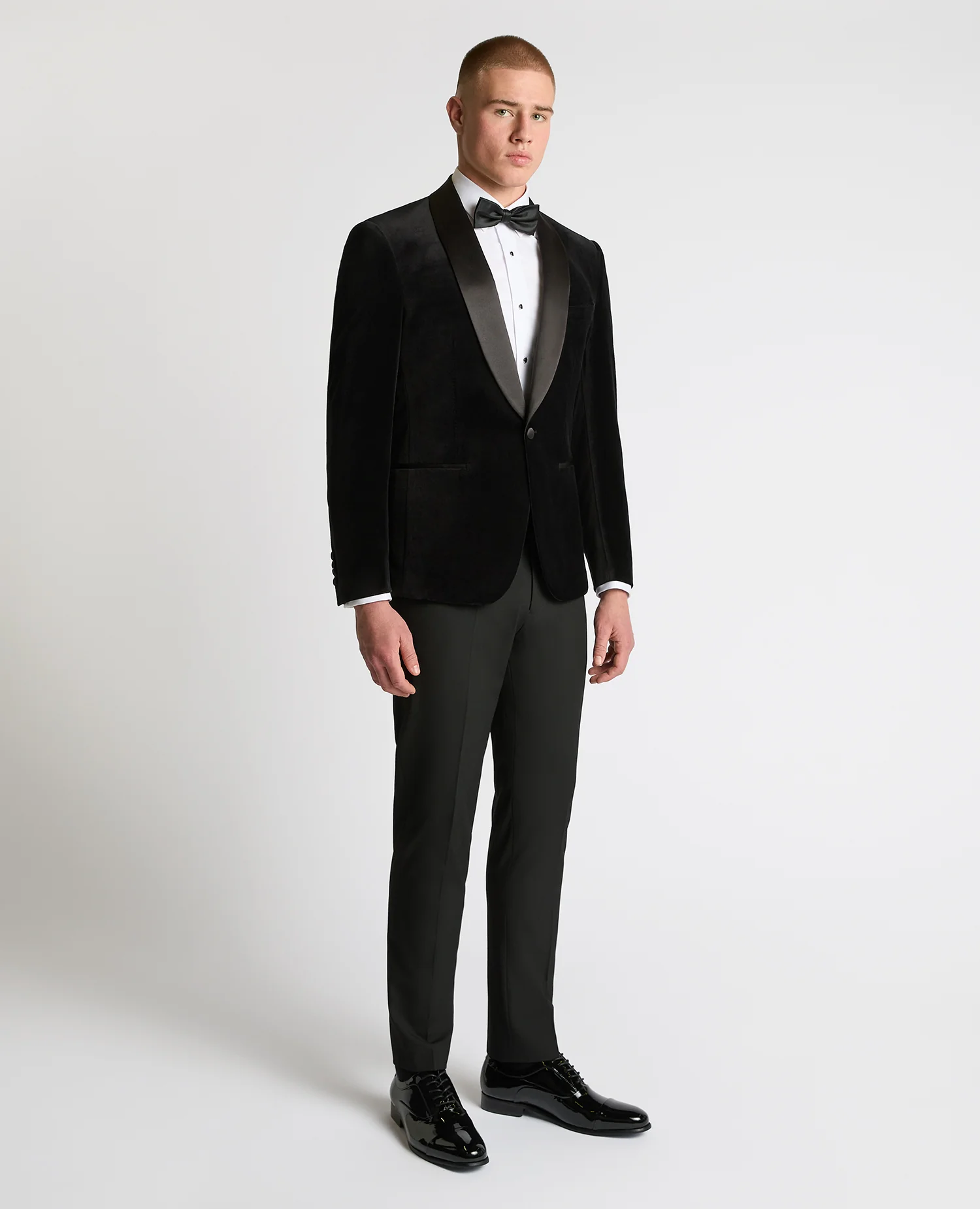 Slim Fit Velvet Dinner Jacket - Image 3