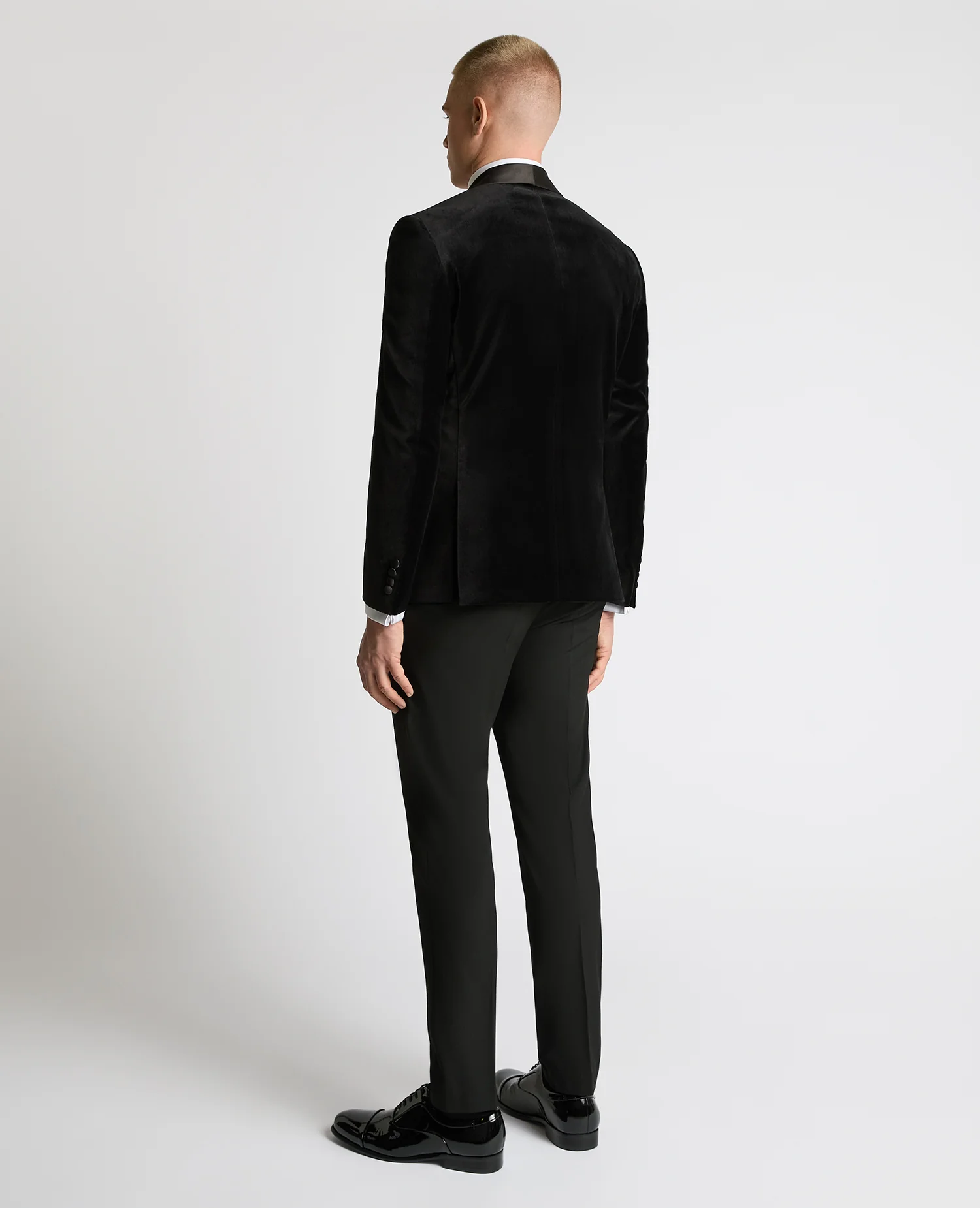 Slim Fit Velvet Dinner Jacket - Image 4