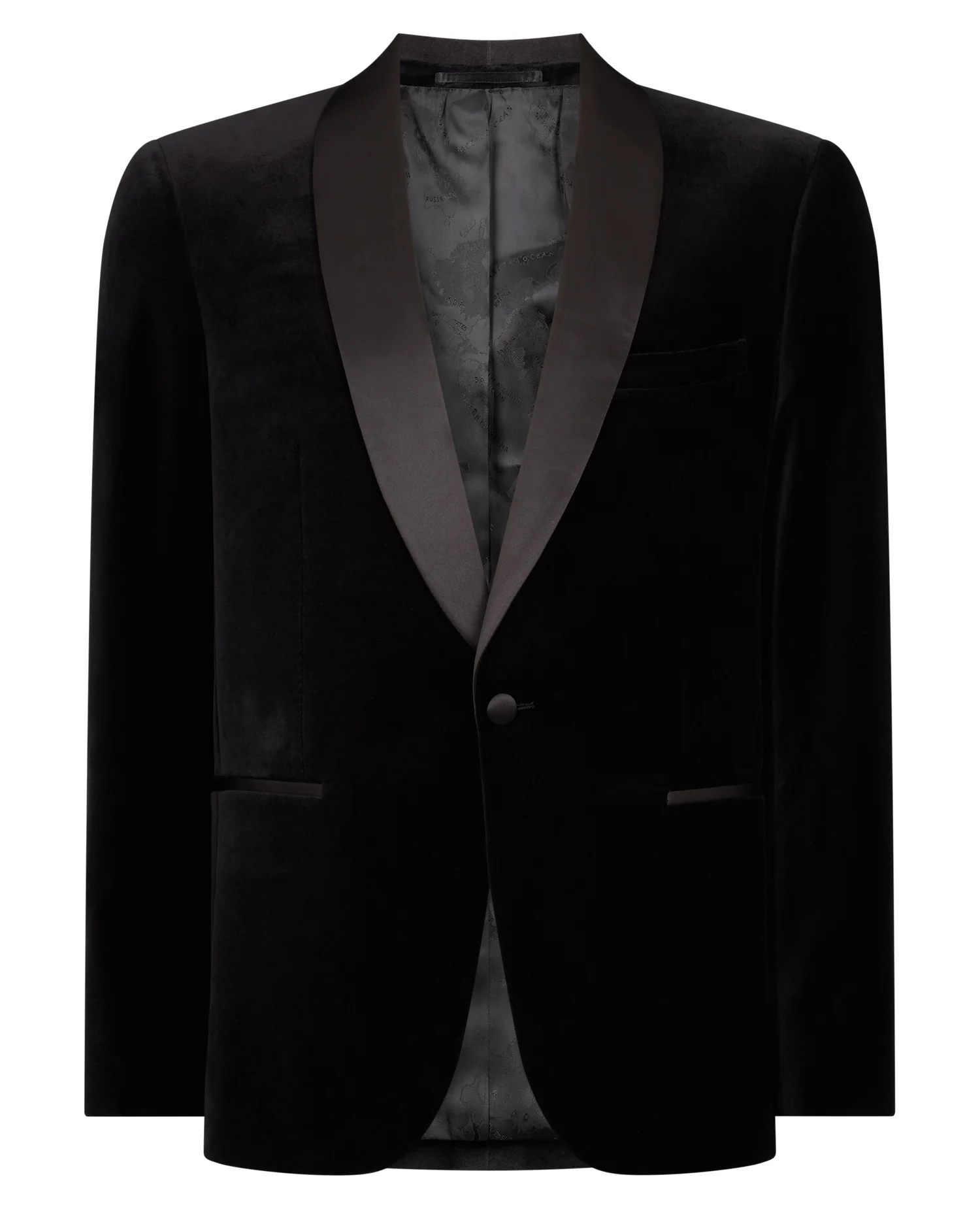Slim Fit Velvet Dinner Jacket - Image 7
