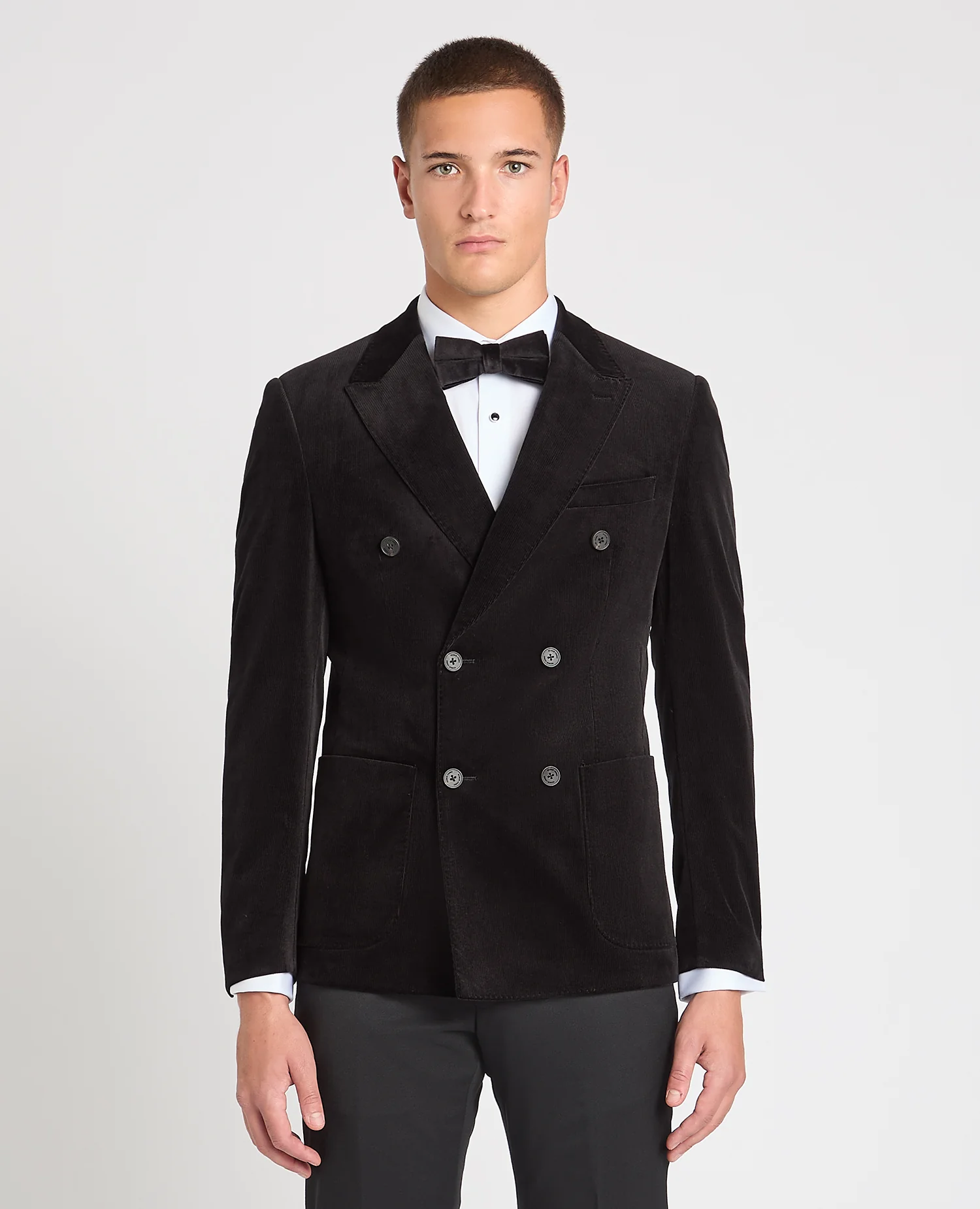 Slim fit cotton stretch suit jacket