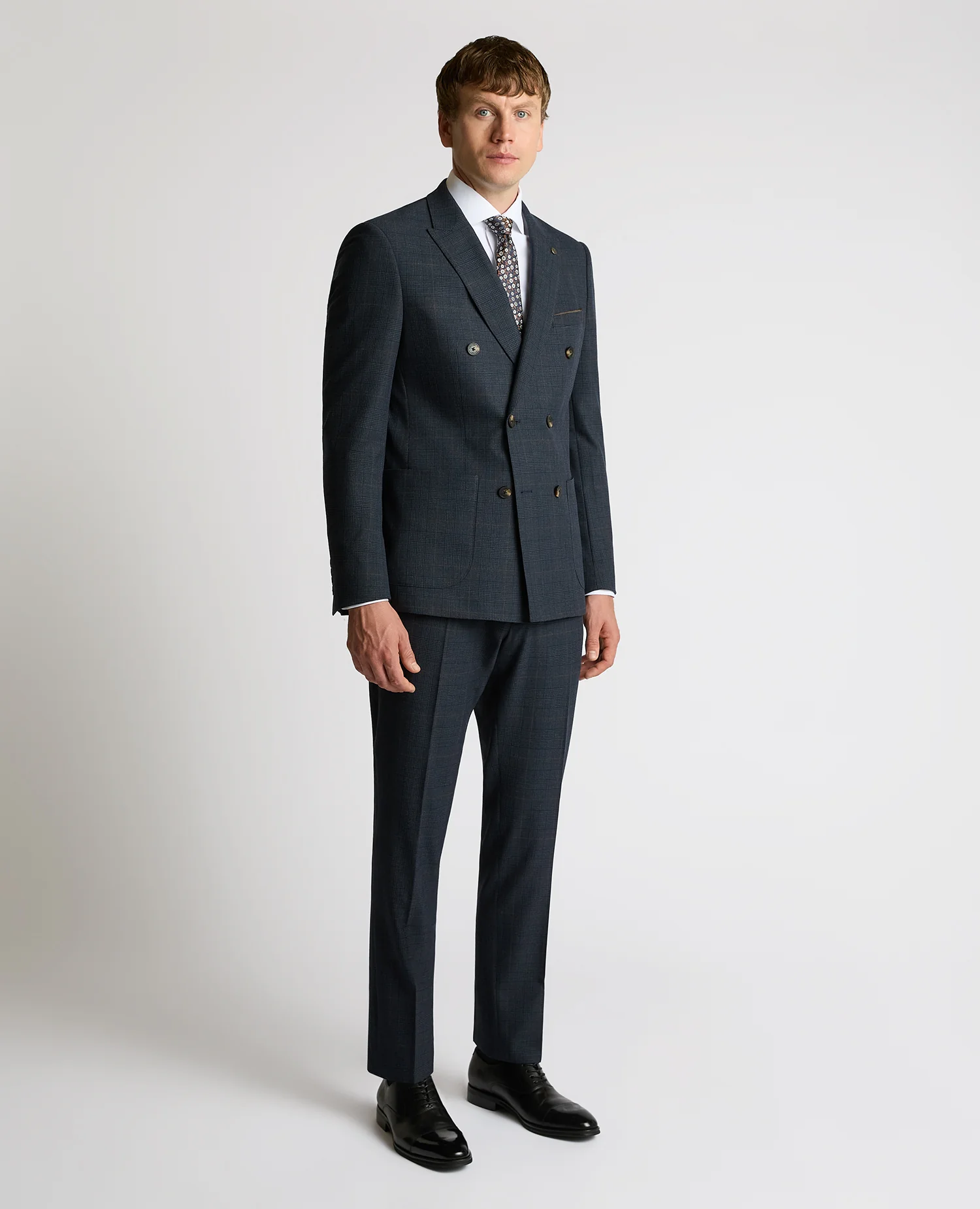 Slim Fit Double-Breasted Stretch Jacket - Image 2