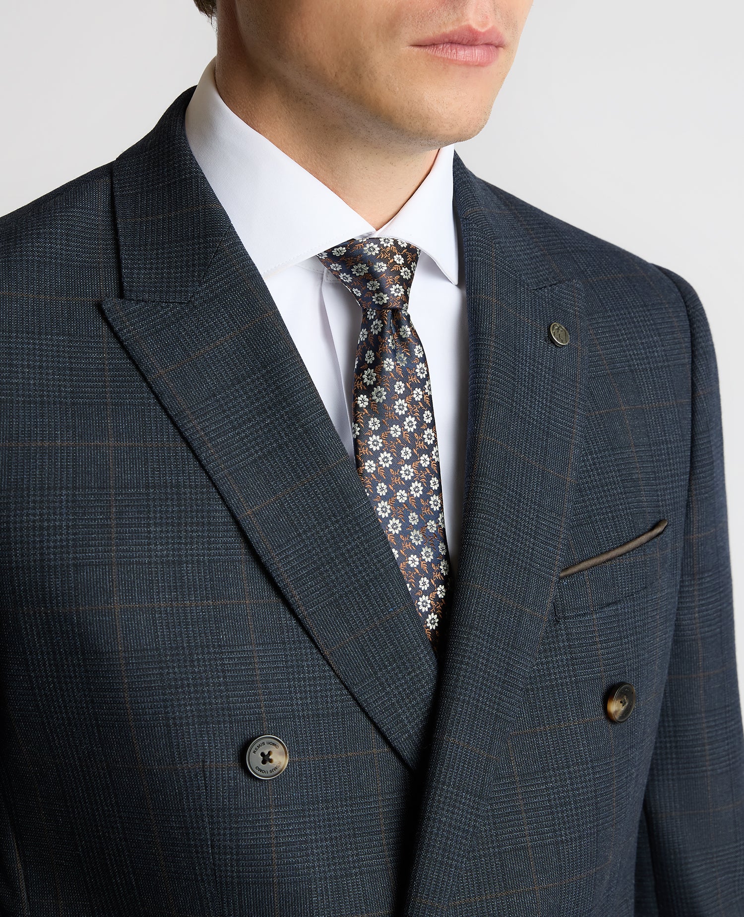 Slim Fit Double-Breasted Stretch Jacket - Image 4