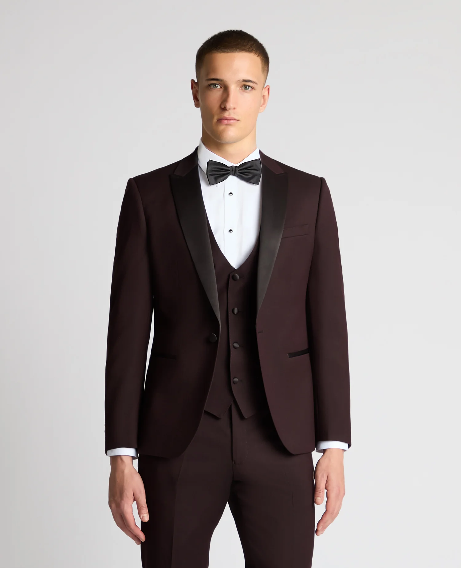 Slim fit polyviscose suit jacket
