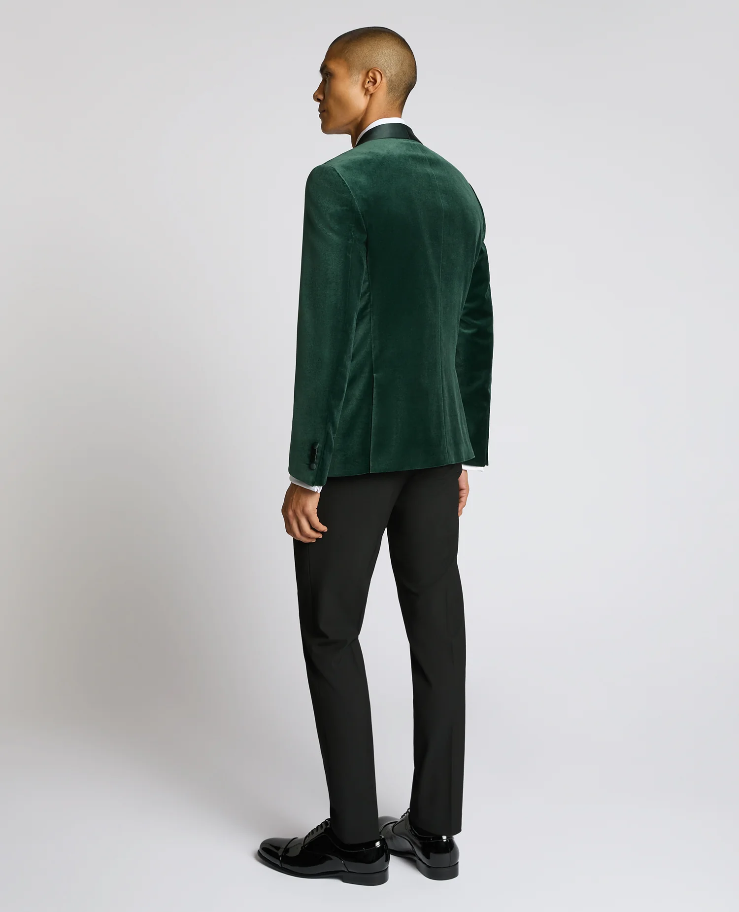Slim Fit Velvet Dinner Jacket - Image 3
