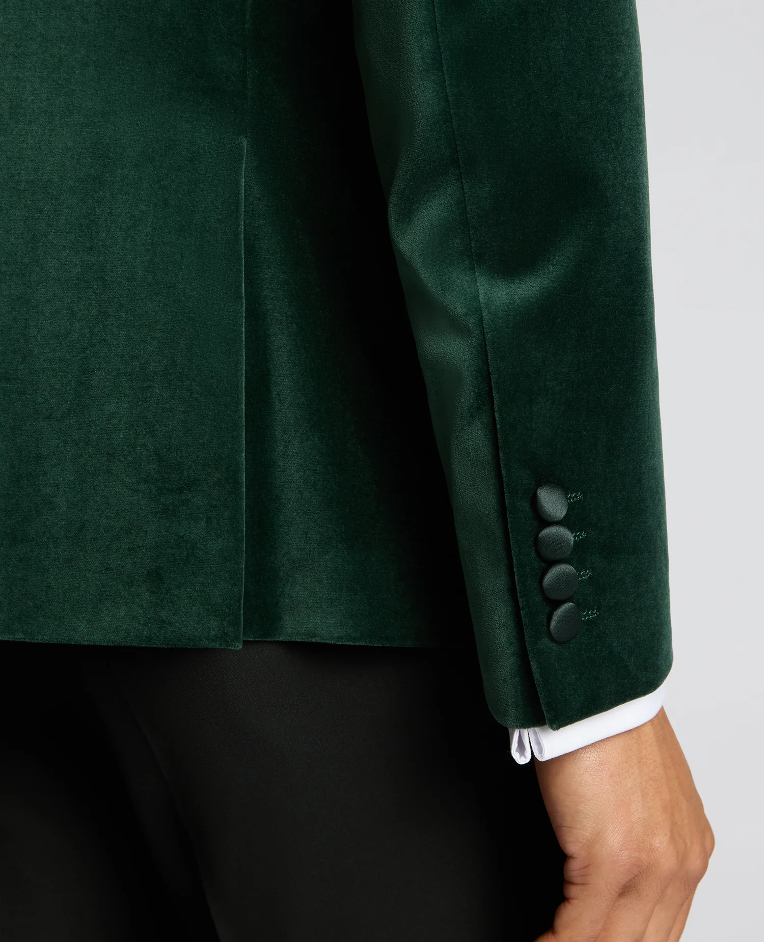 Slim Fit Velvet Dinner Jacket - Image 5