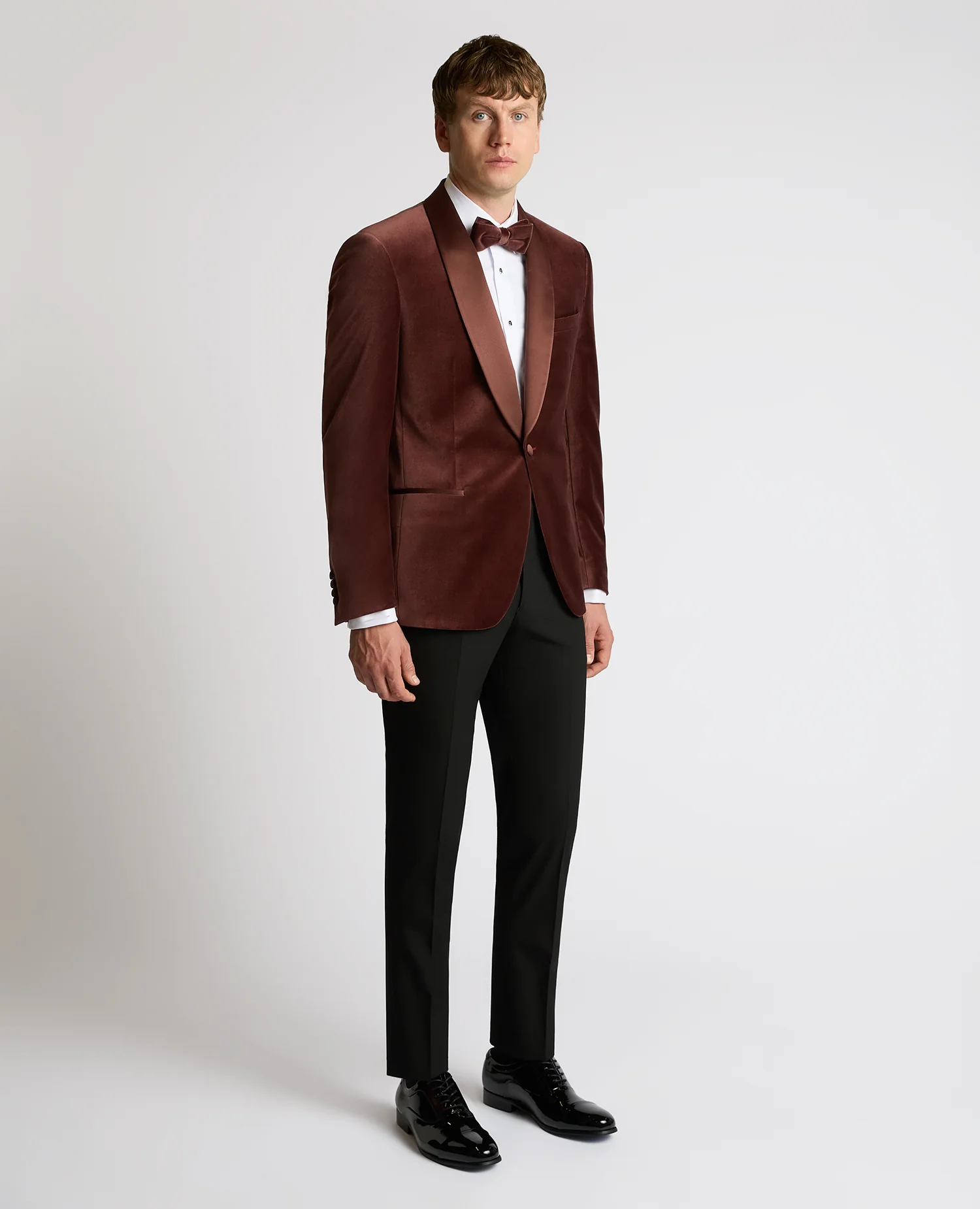 Slim Fit Velvet Dinner Jacket - Image 2