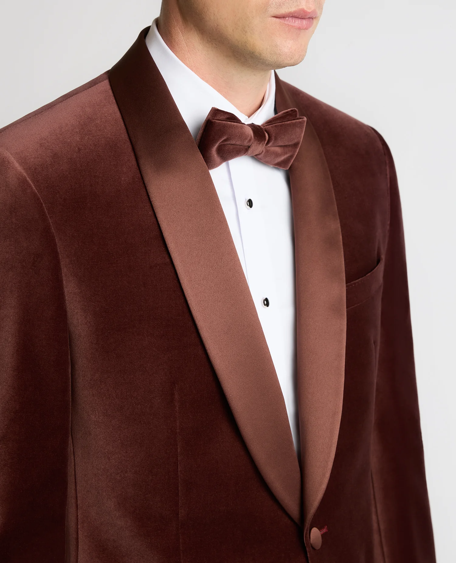 Slim Fit Velvet Dinner Jacket - Image 4