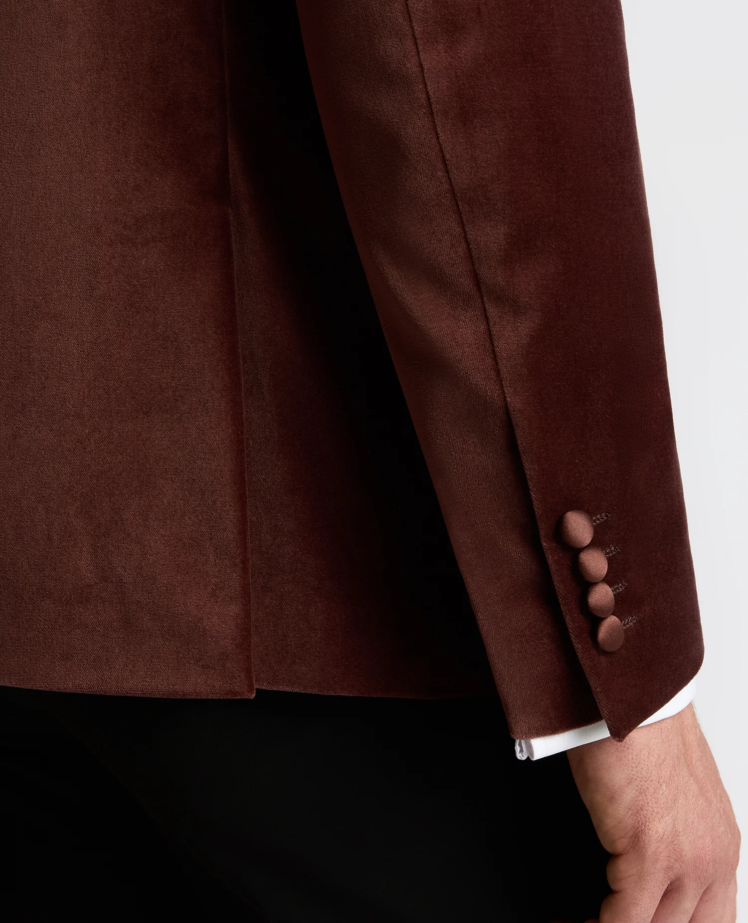 Slim Fit Velvet Dinner Jacket - Image 5