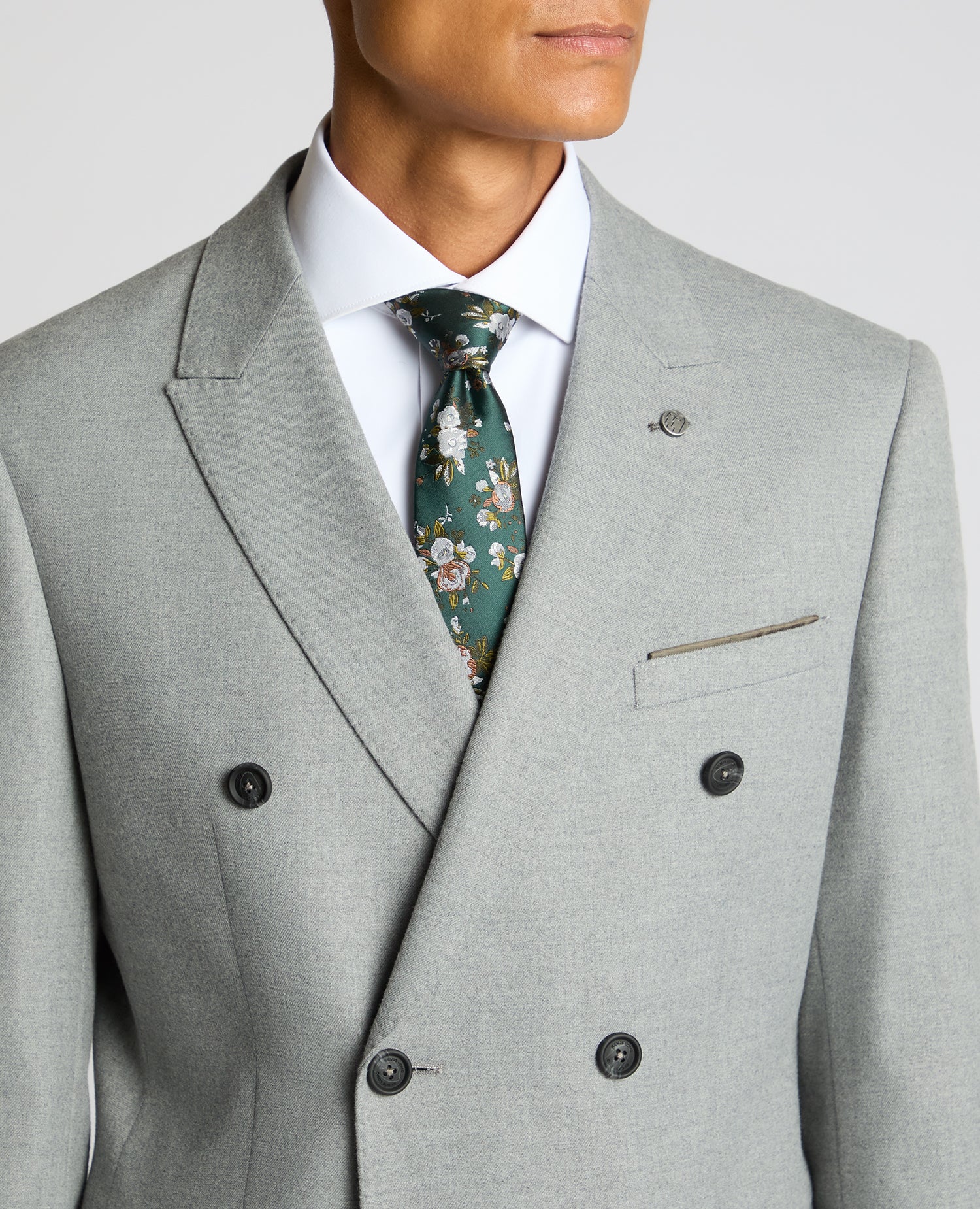 Slim Fit Double-Breasted Stretch Jacket - Image 4