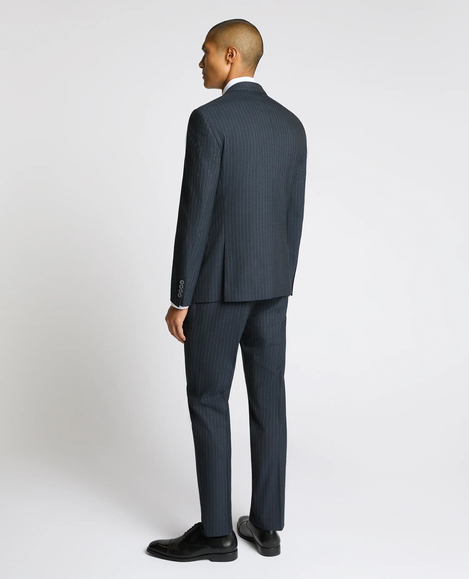Slim Fit Stripe Stretch Jacket - Image 3
