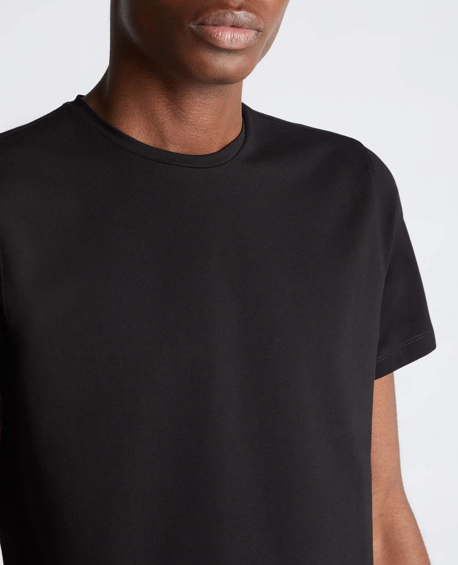 Cotton Stretch Crew Neck Brotherhood T-Shirt - Image 4