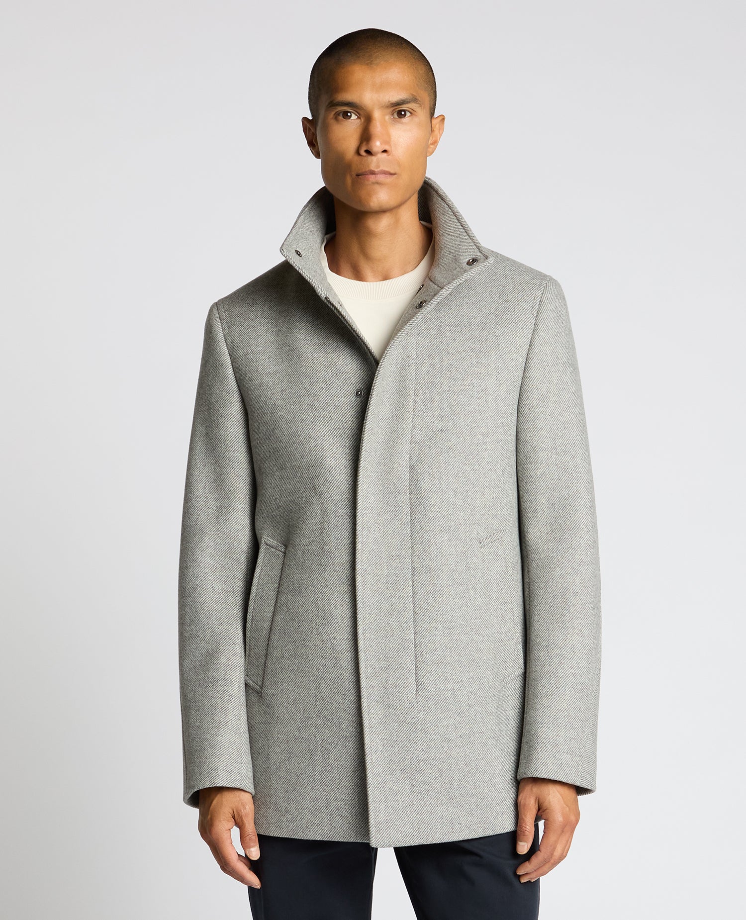 Jacob Regular Fit Wool Blend Coat