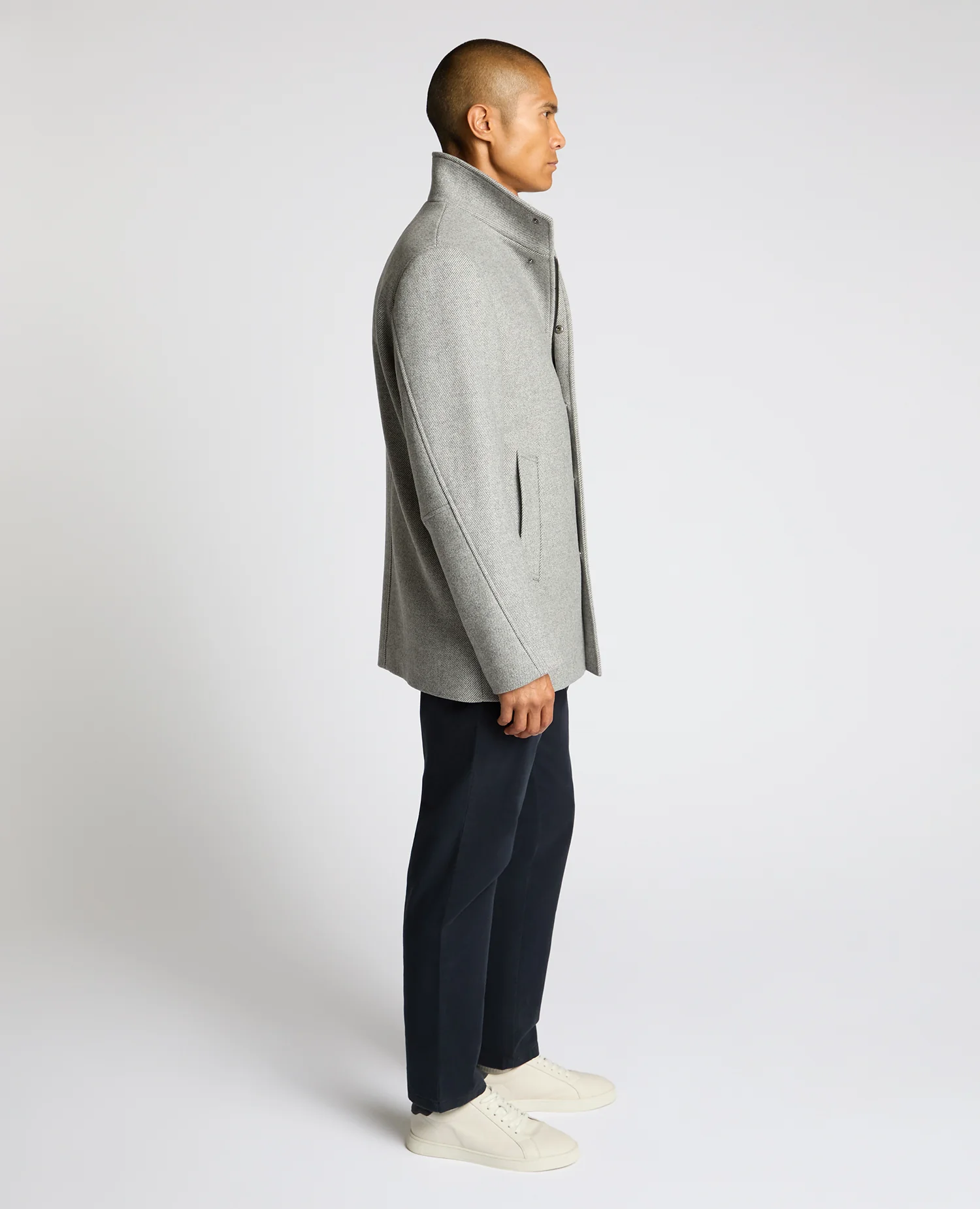Jacob Regular Fit Wool Blend Coat - Image 4