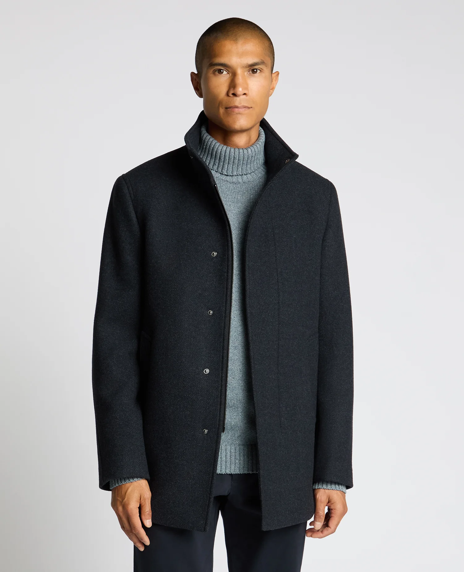 Jacob Regular Fit Wool Blend Coat