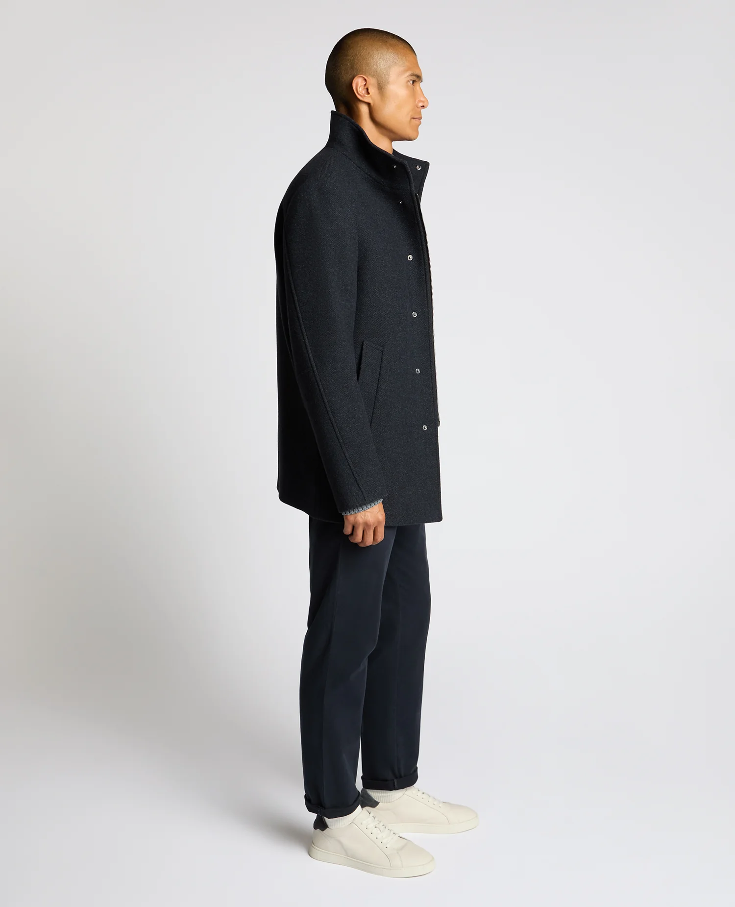 Jacob Regular Fit Wool Blend Coat - Image 4