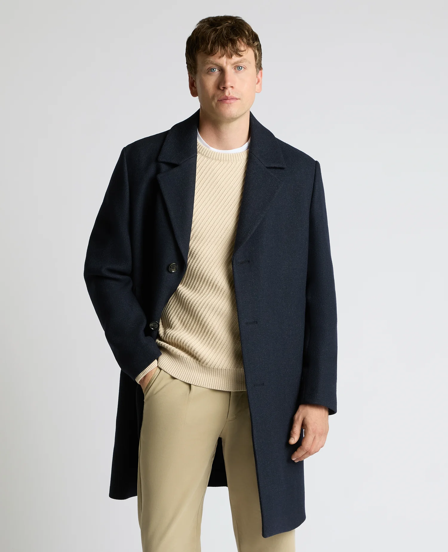 Dylan Relaxed Fit Wool Blend Coat
