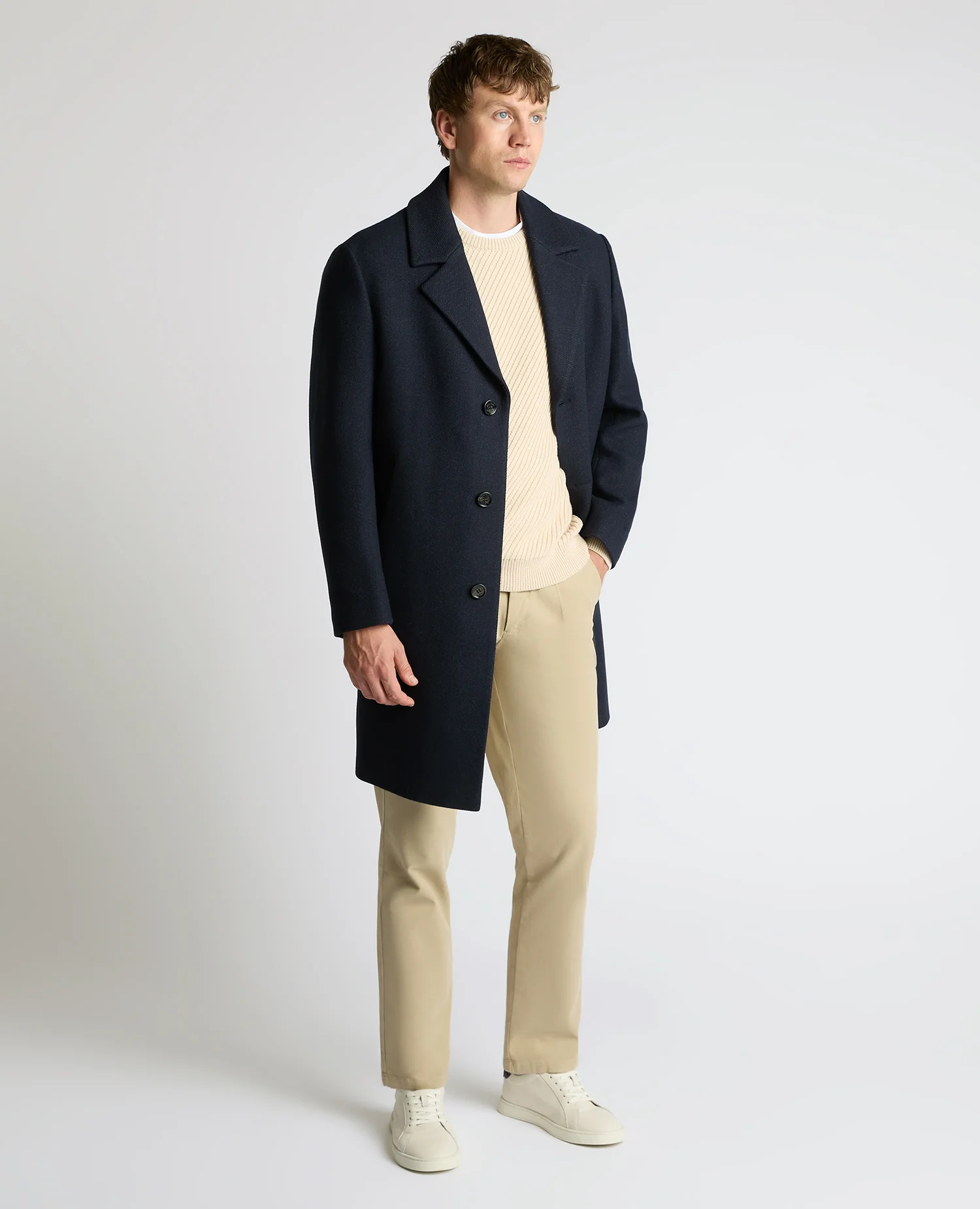 Dylan Relaxed Fit Wool Blend Coat - Image 4