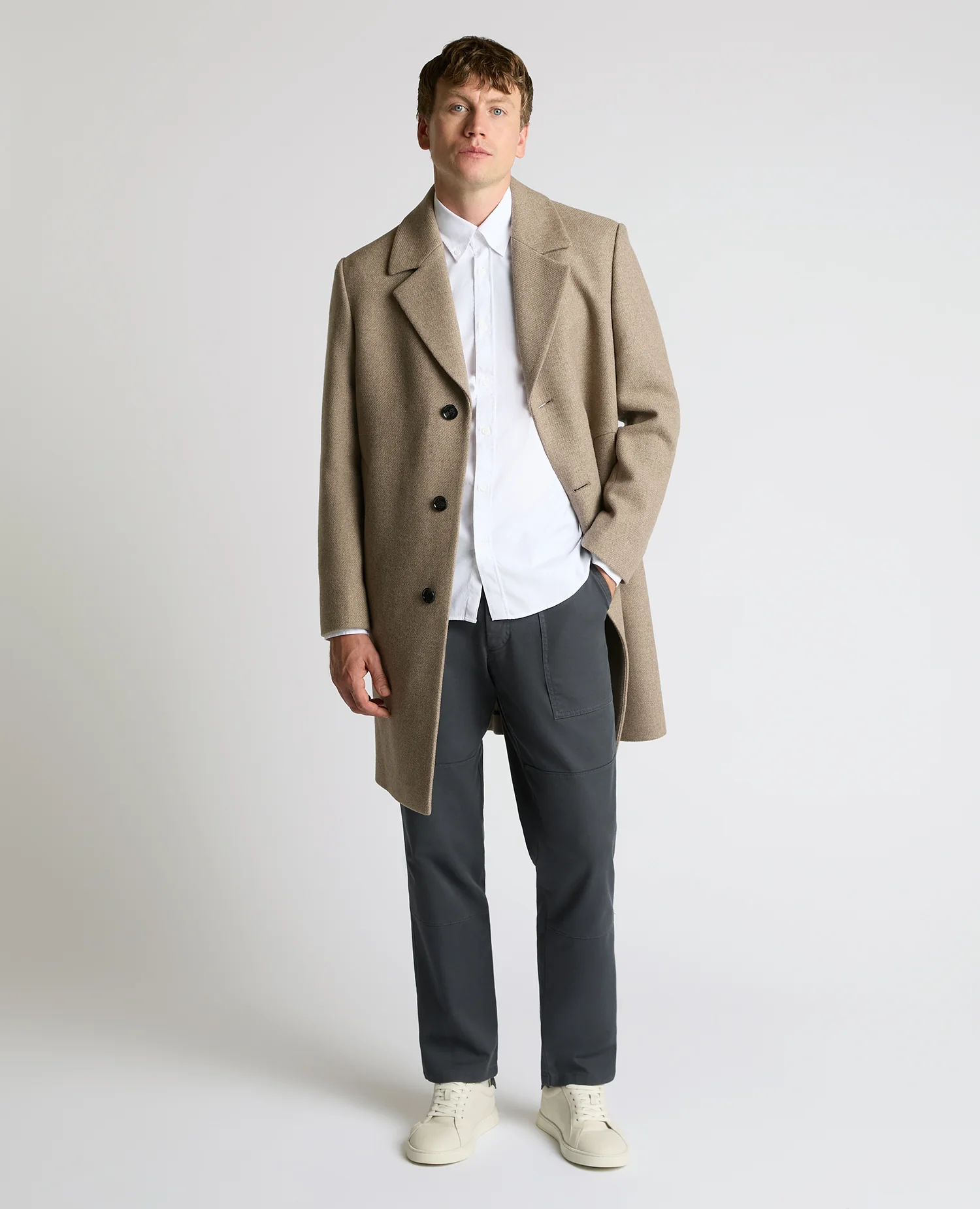 Dylan Relaxed Fit Wool Blend Coat - Image 2