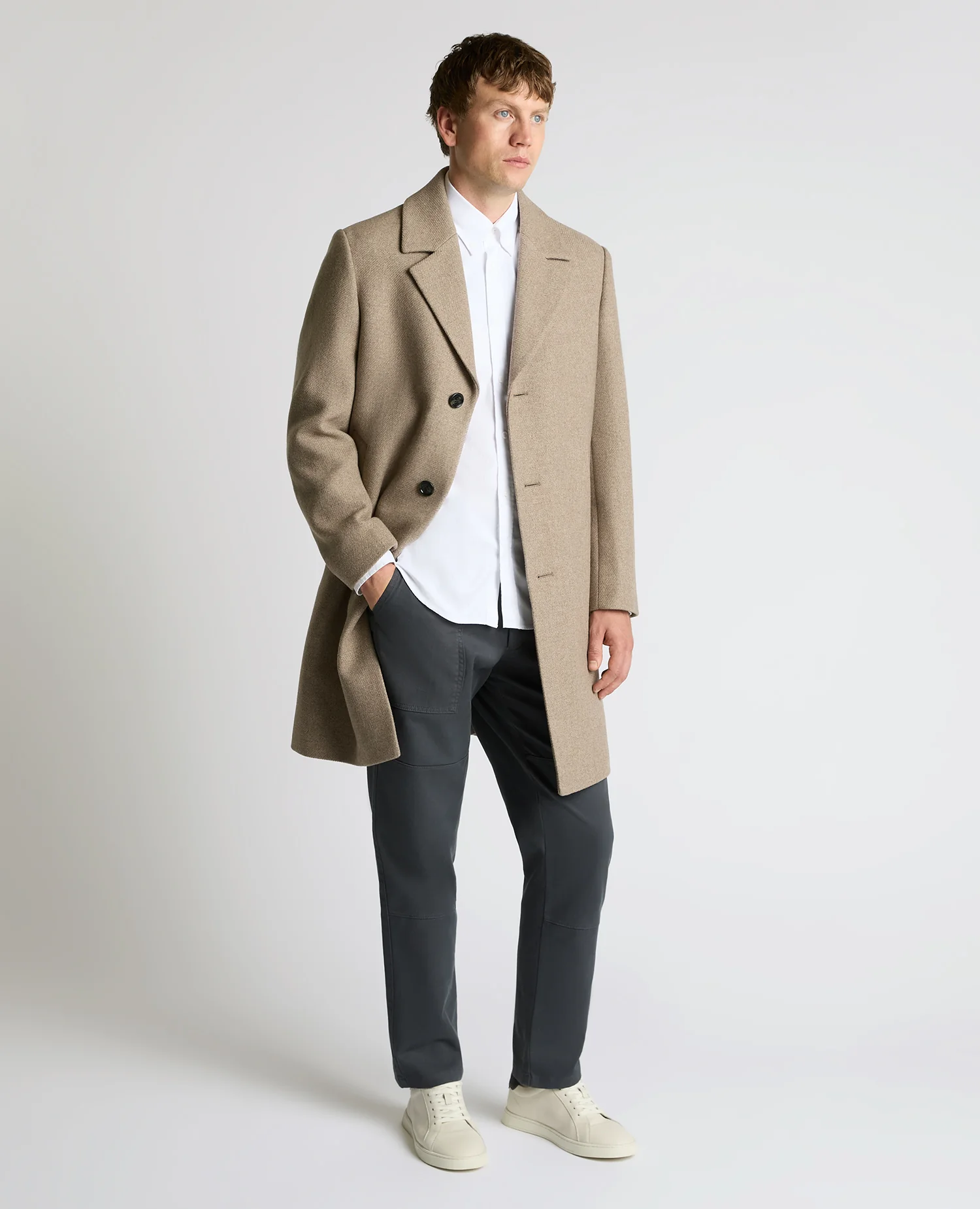 Dylan Relaxed Fit Wool Blend Coat - Image 4
