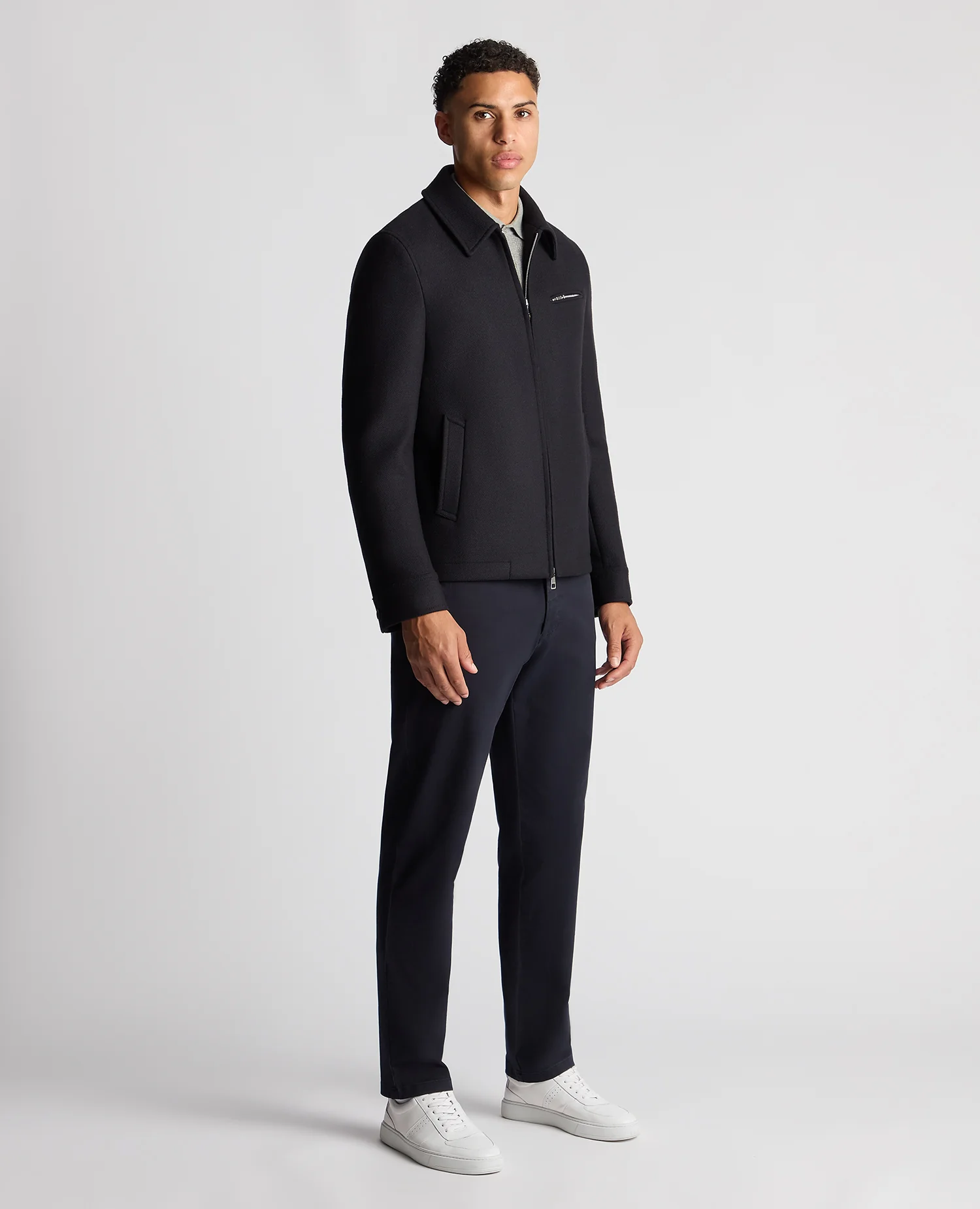 Tailored Fit Italian Wool Blend Jacket - Image 2