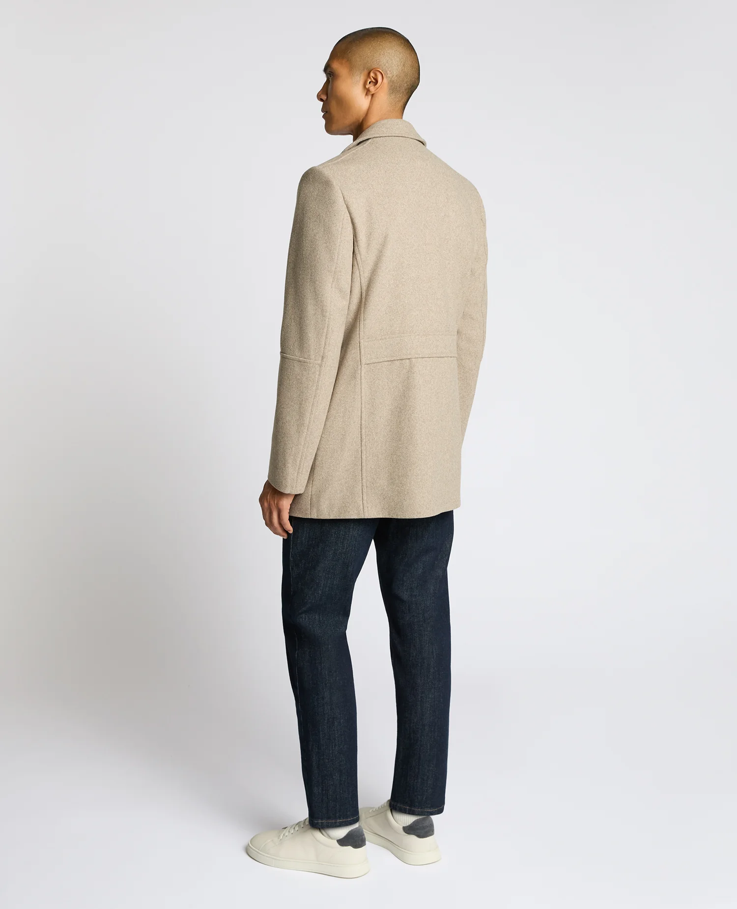 Lochlan Tailored Fit Wool Blend Overcoat - Image 3