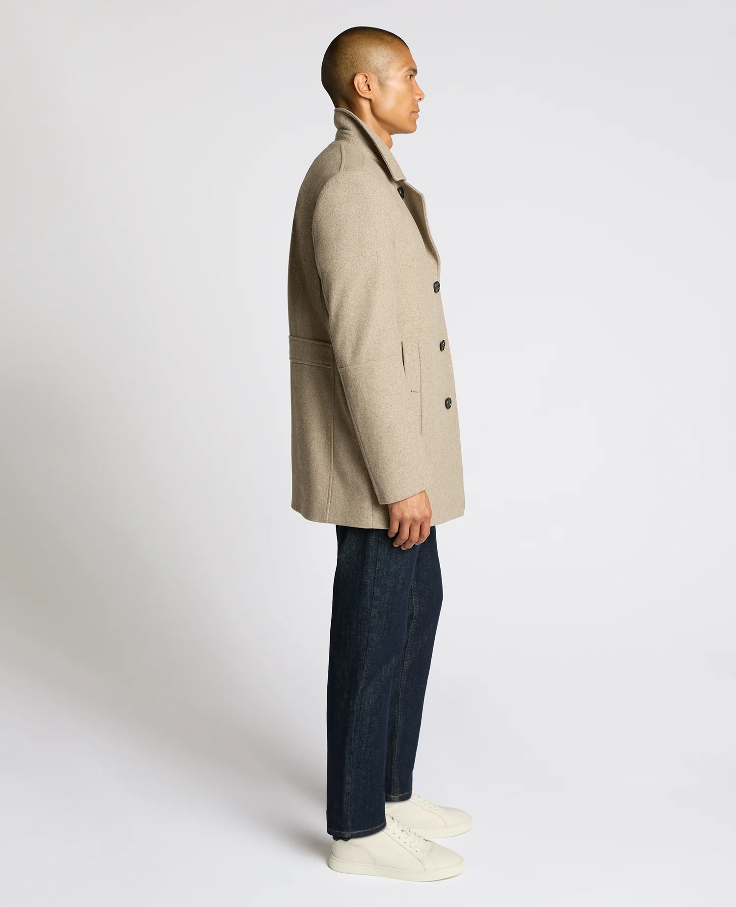 Lochlan Tailored Fit Wool Blend Overcoat - Image 4