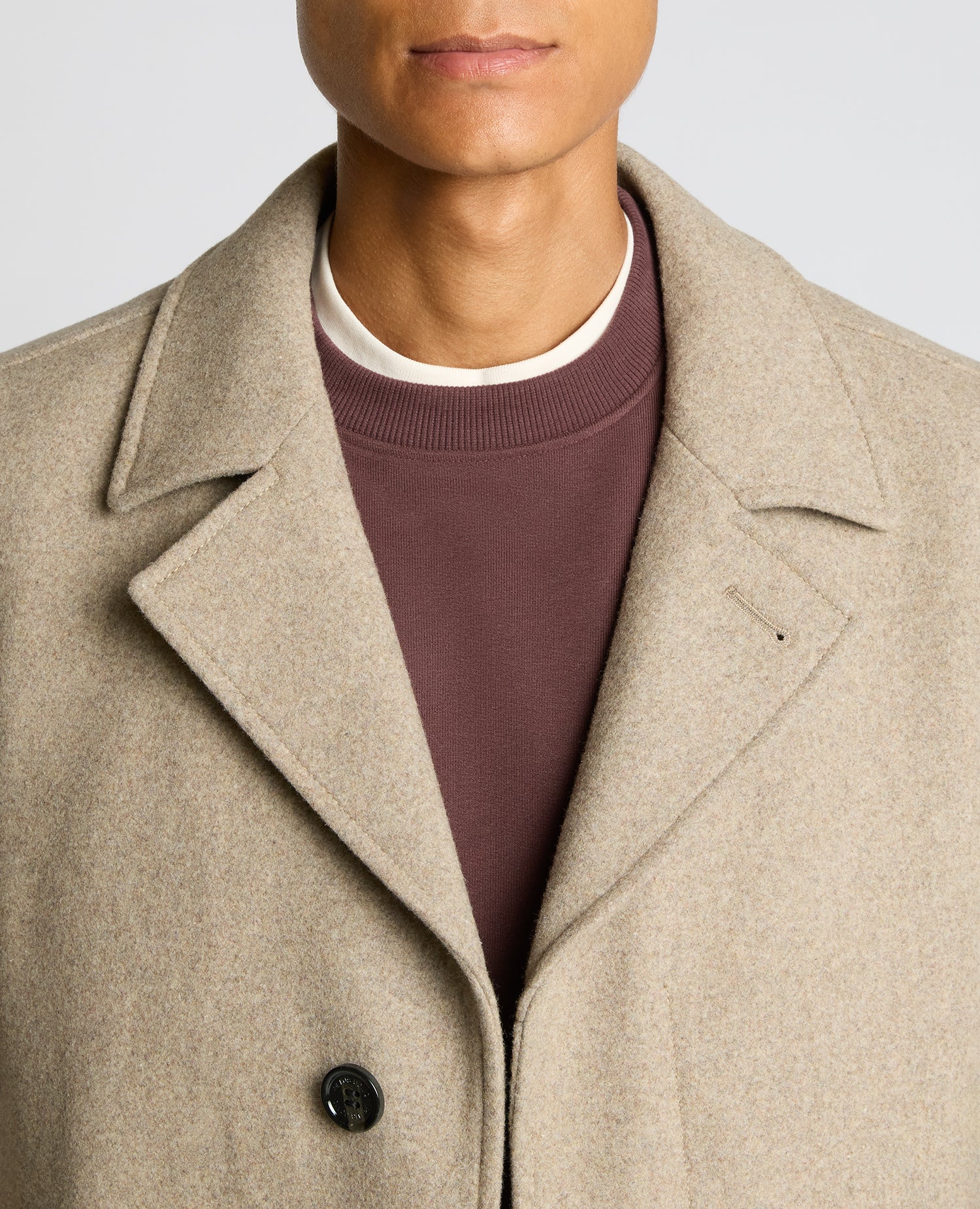 Lochlan Tailored Fit Wool Blend Overcoat - Image 5