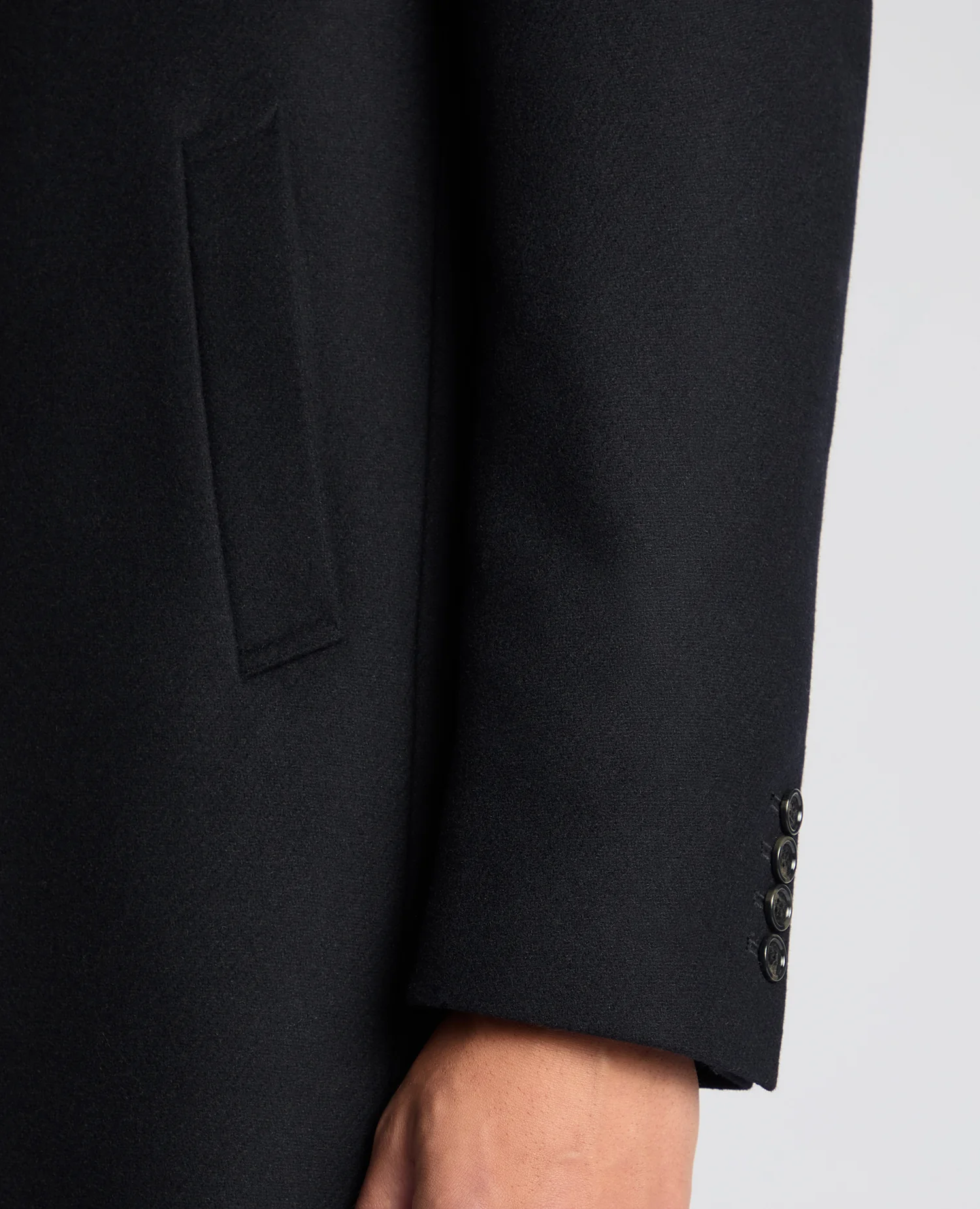 Tailored Fit Wool Blend Overcoat - Image 6