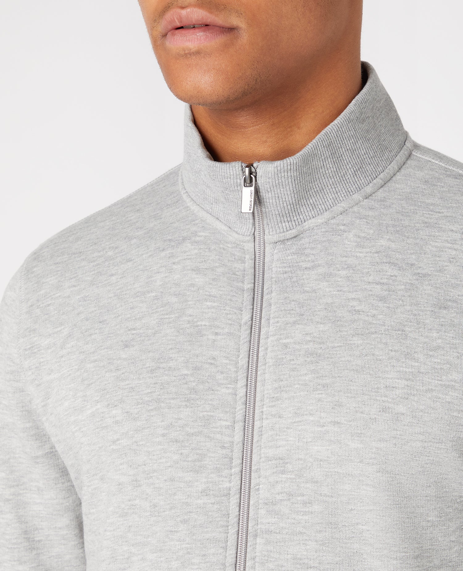 Tapered Cotton-Blend Full Zip Sweateshirt - Image 4