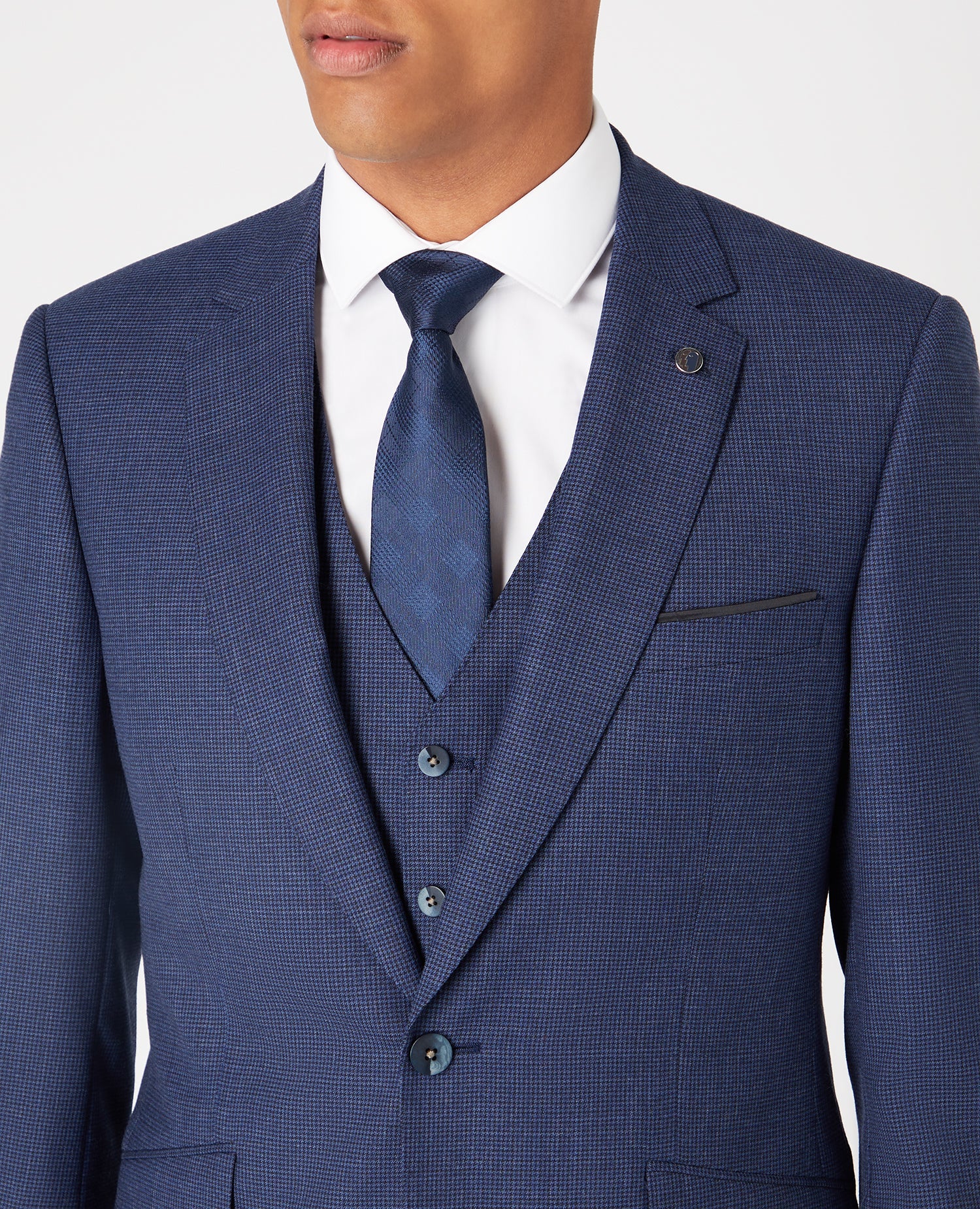 Tapered Fit Wool Blend Mix and Match Suit - Image 4