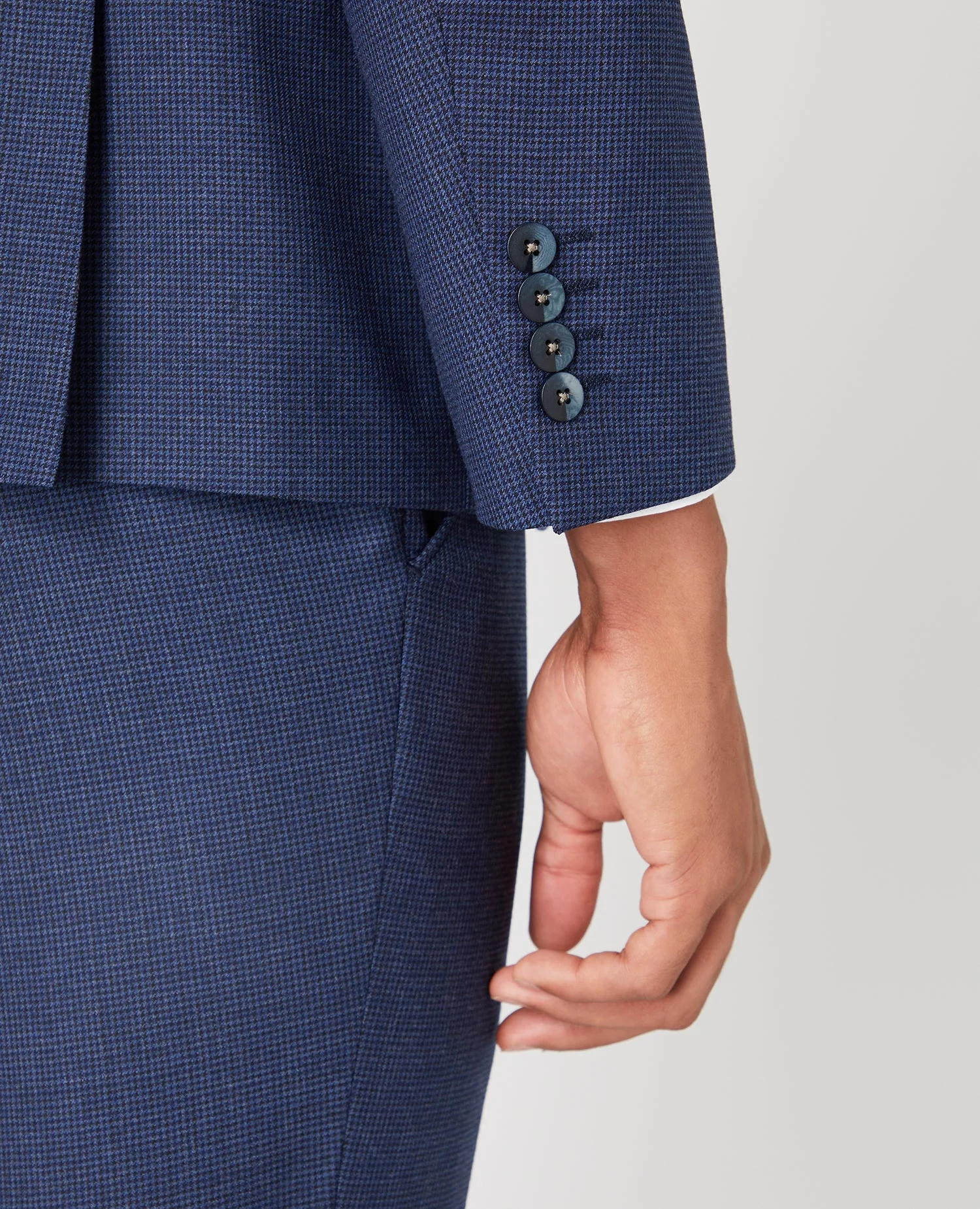 Tapered Fit Wool Blend Mix and Match Suit - Image 5