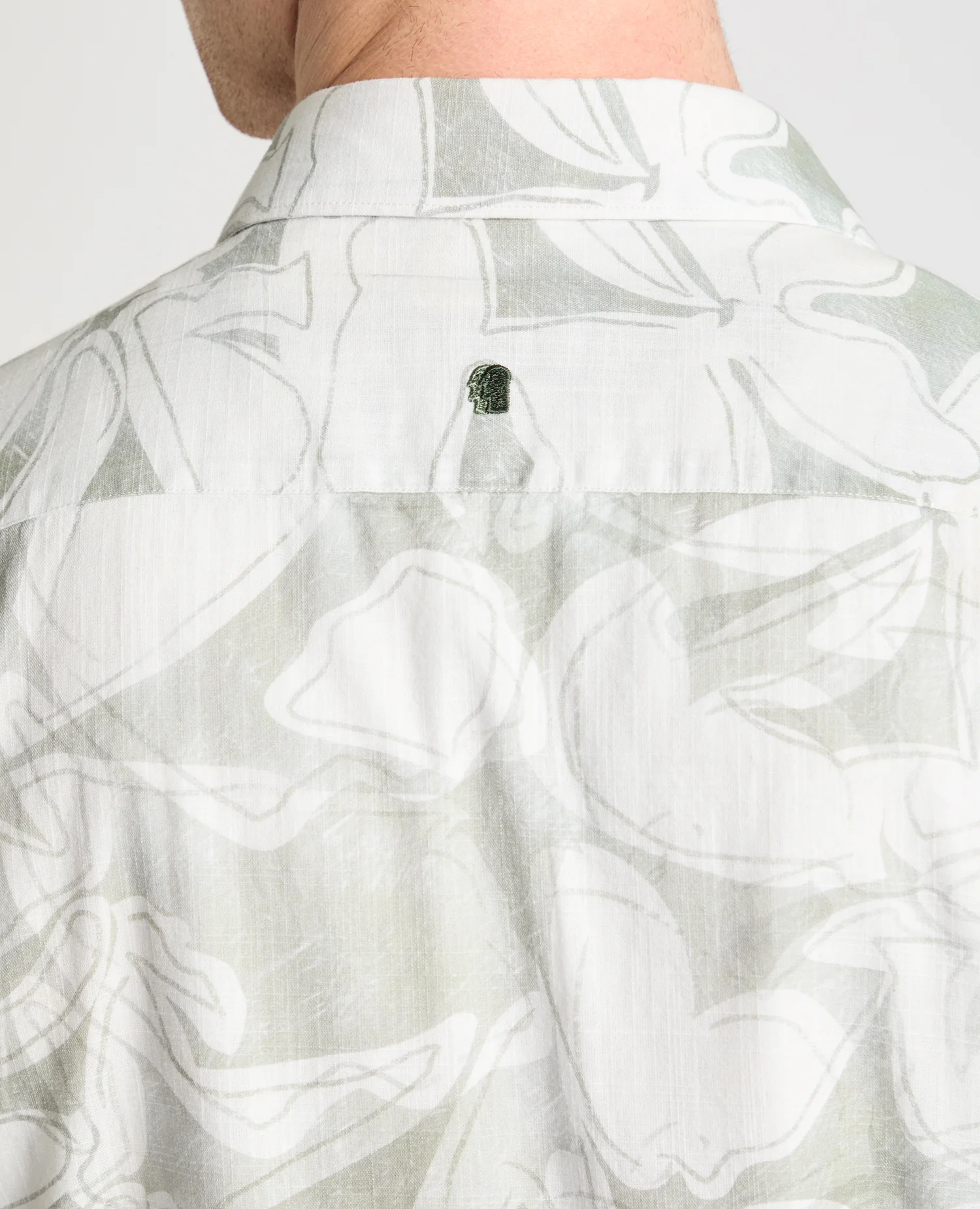 Tapered Fit Abstract Floral Print Shirt - Image 6