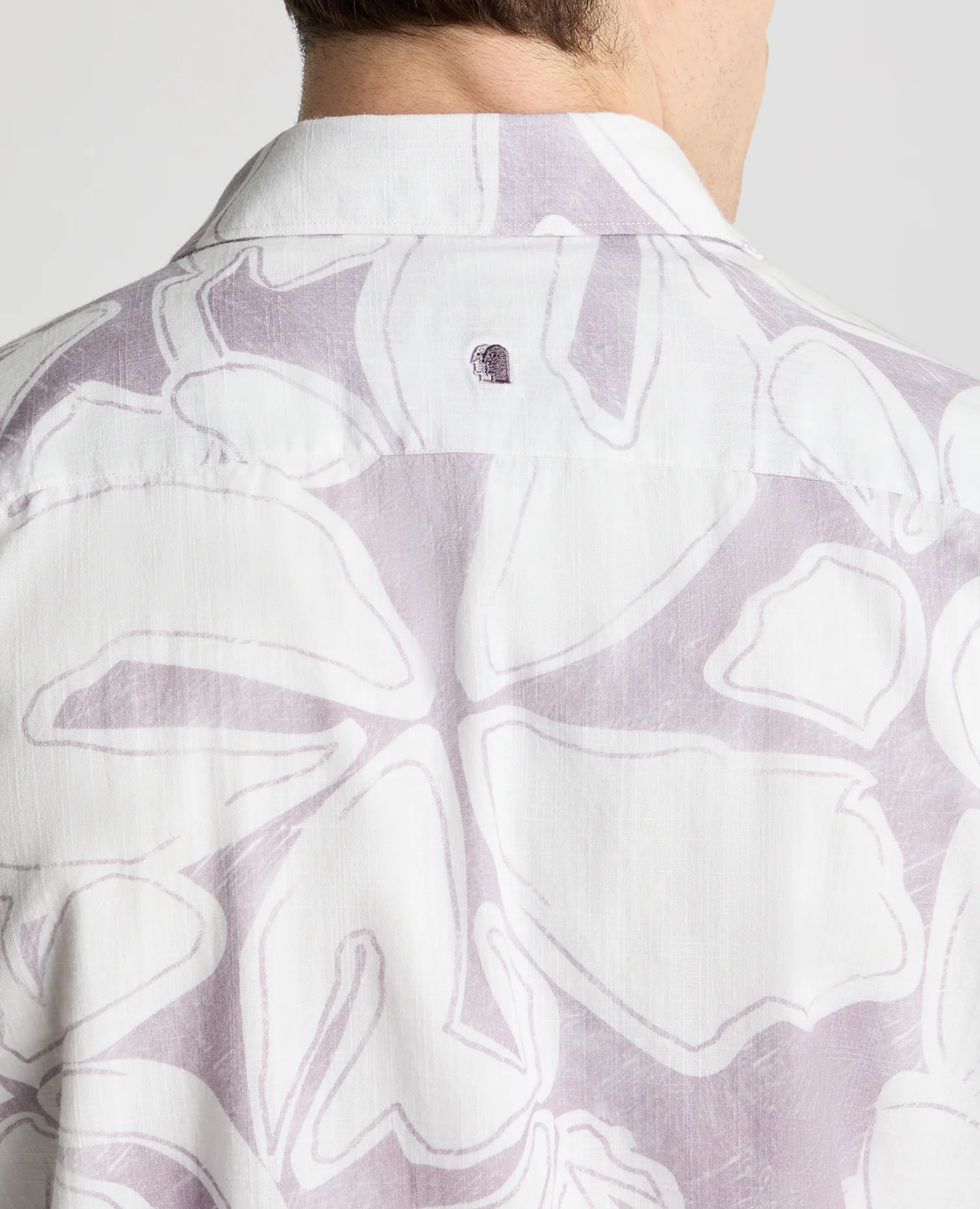 Tapered Fit Abstract Floral Print Shirt - Image 6