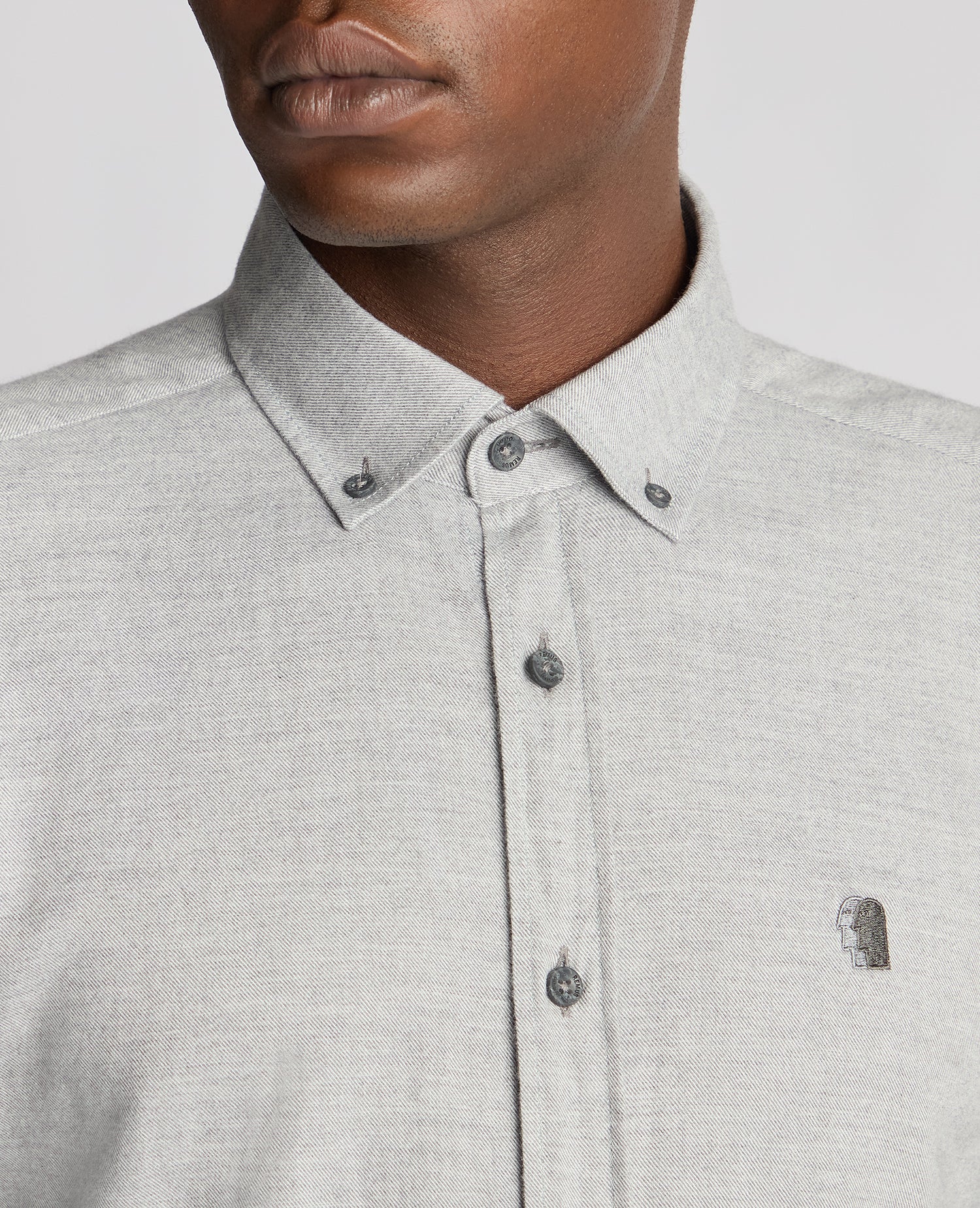 Tapered Fit Brushed Cotton Shirt - Image 5