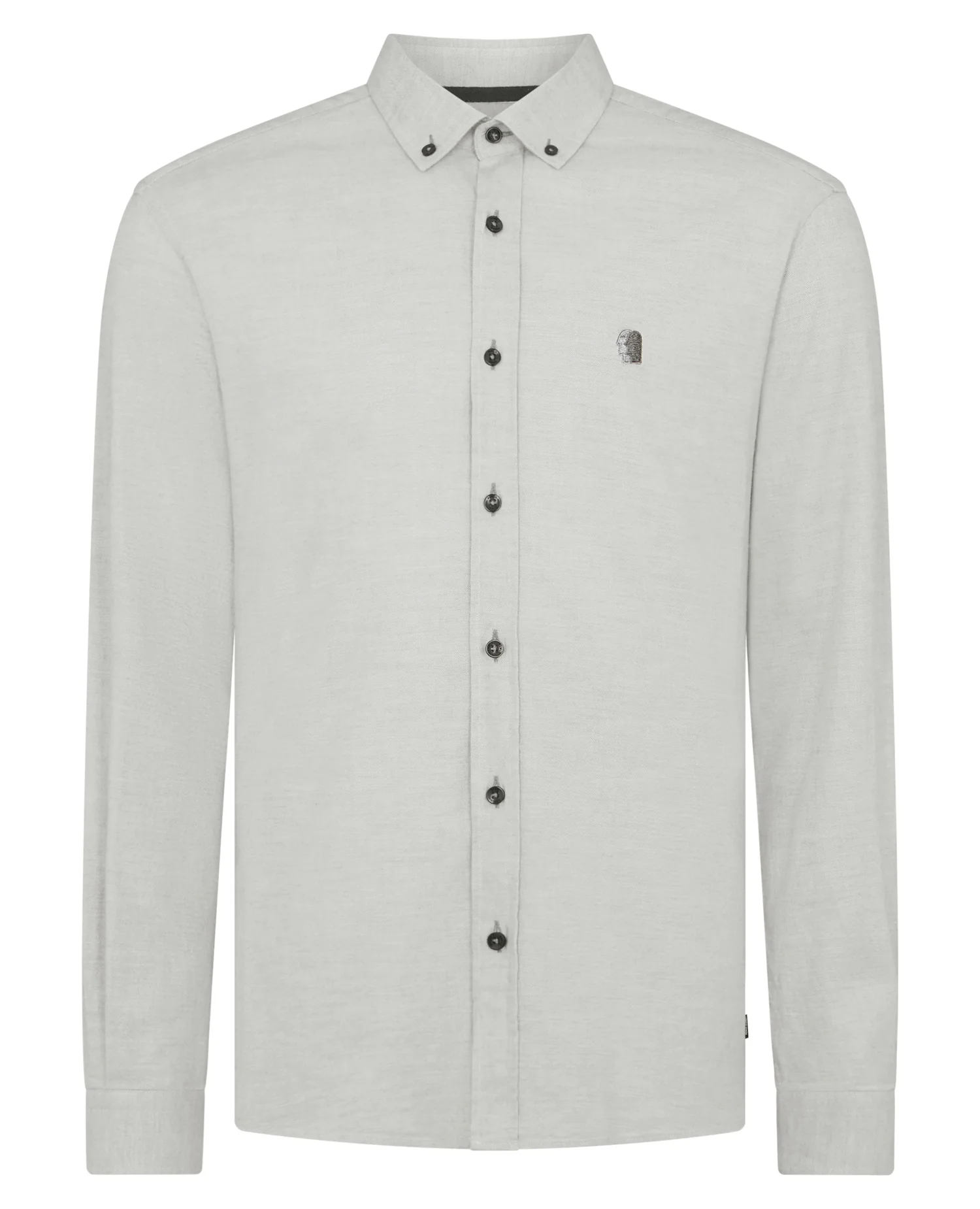 Tapered Fit Brushed Cotton Shirt - Image 6