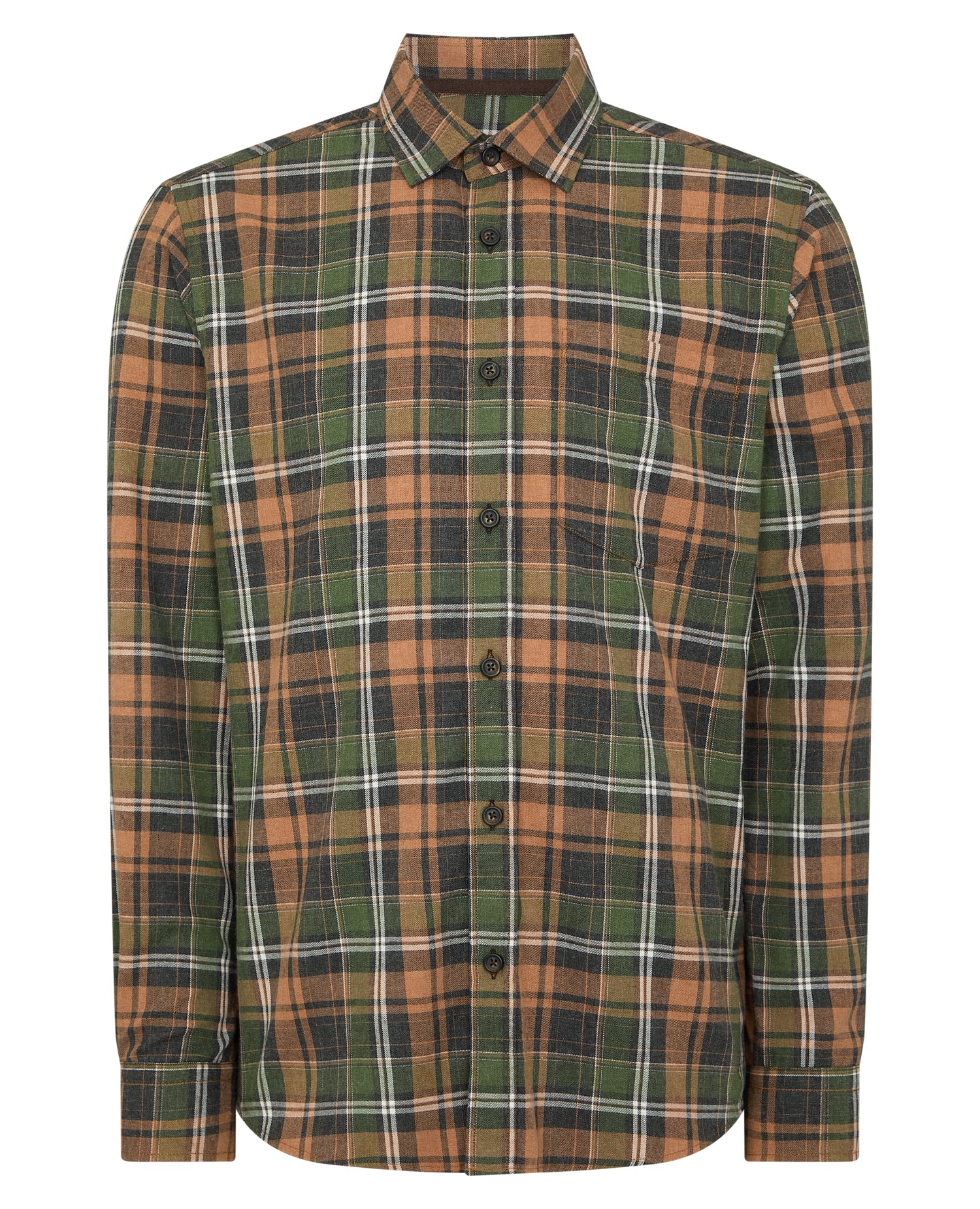 Tapered Fit Cotton-Blend Check Shirt - Image 6