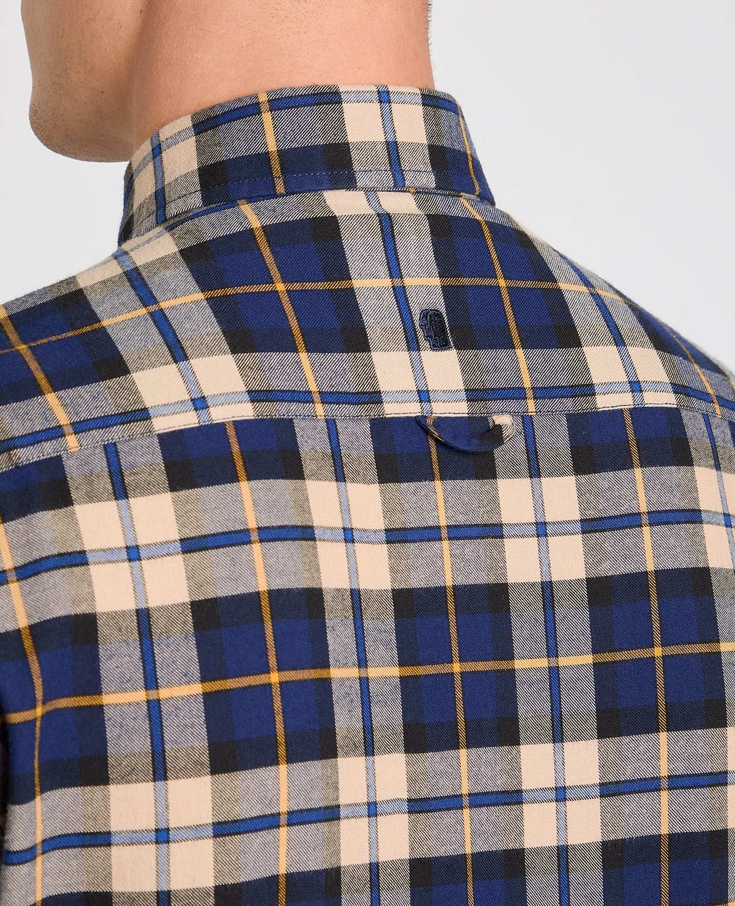 Tapered Fit Check Cotton Shirt - Image 6